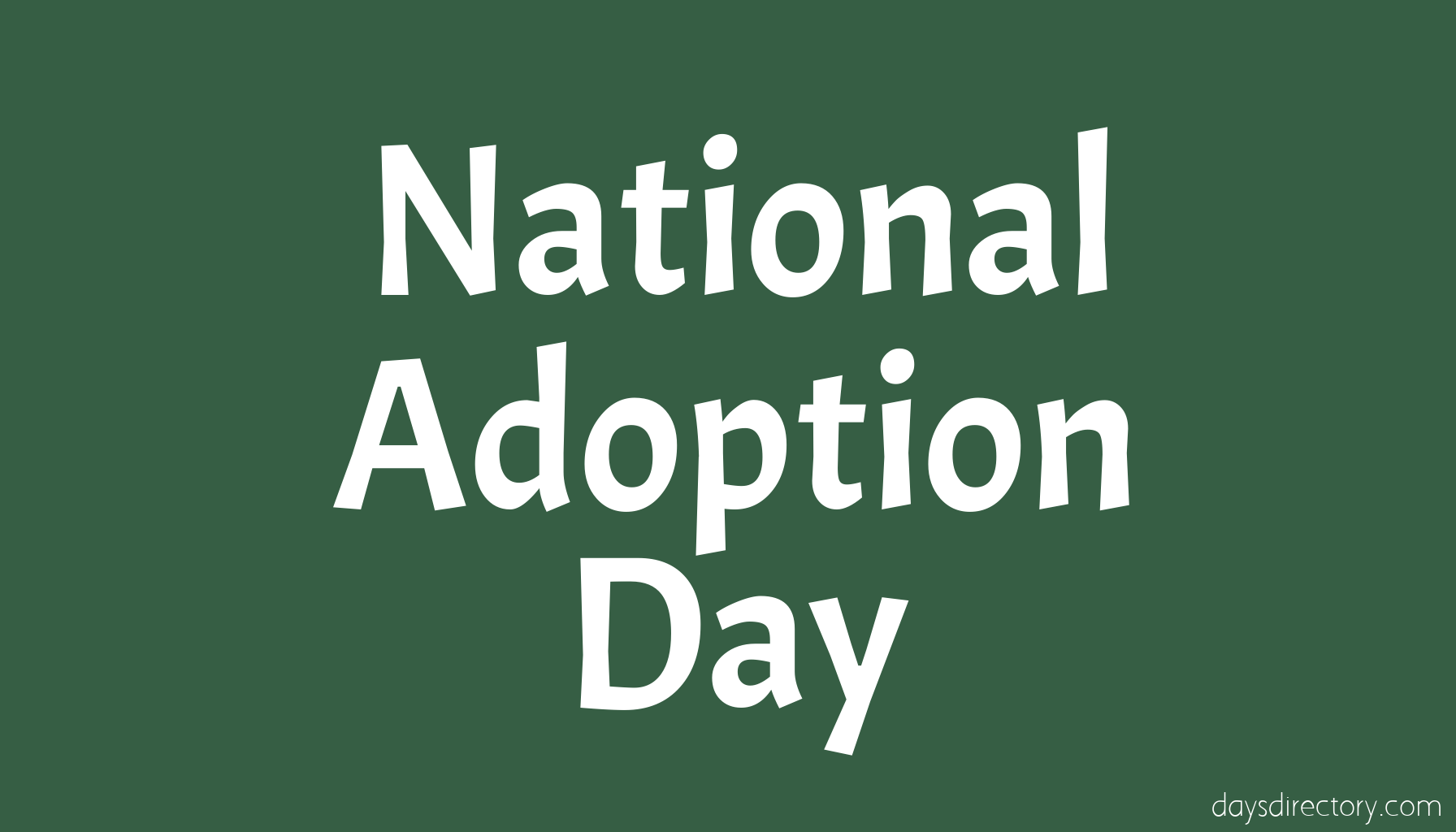 National Adoption Day
