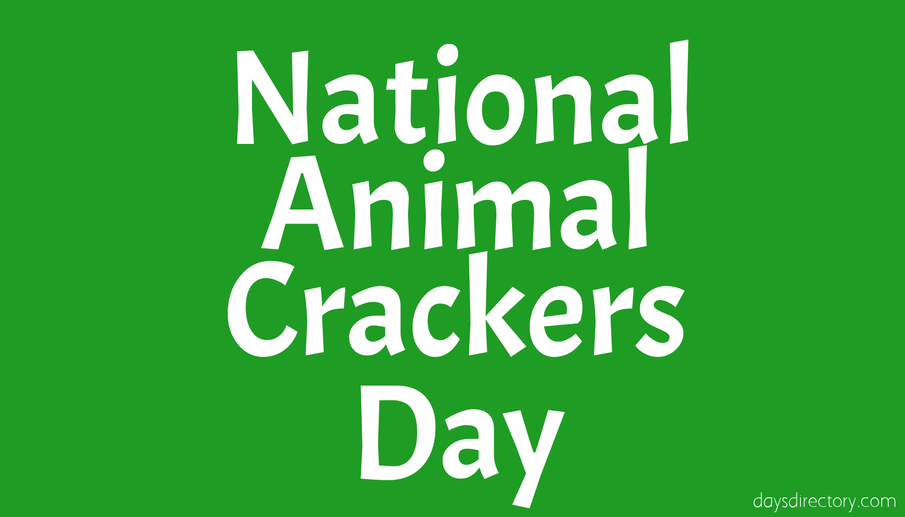 National Animal Crackers Day