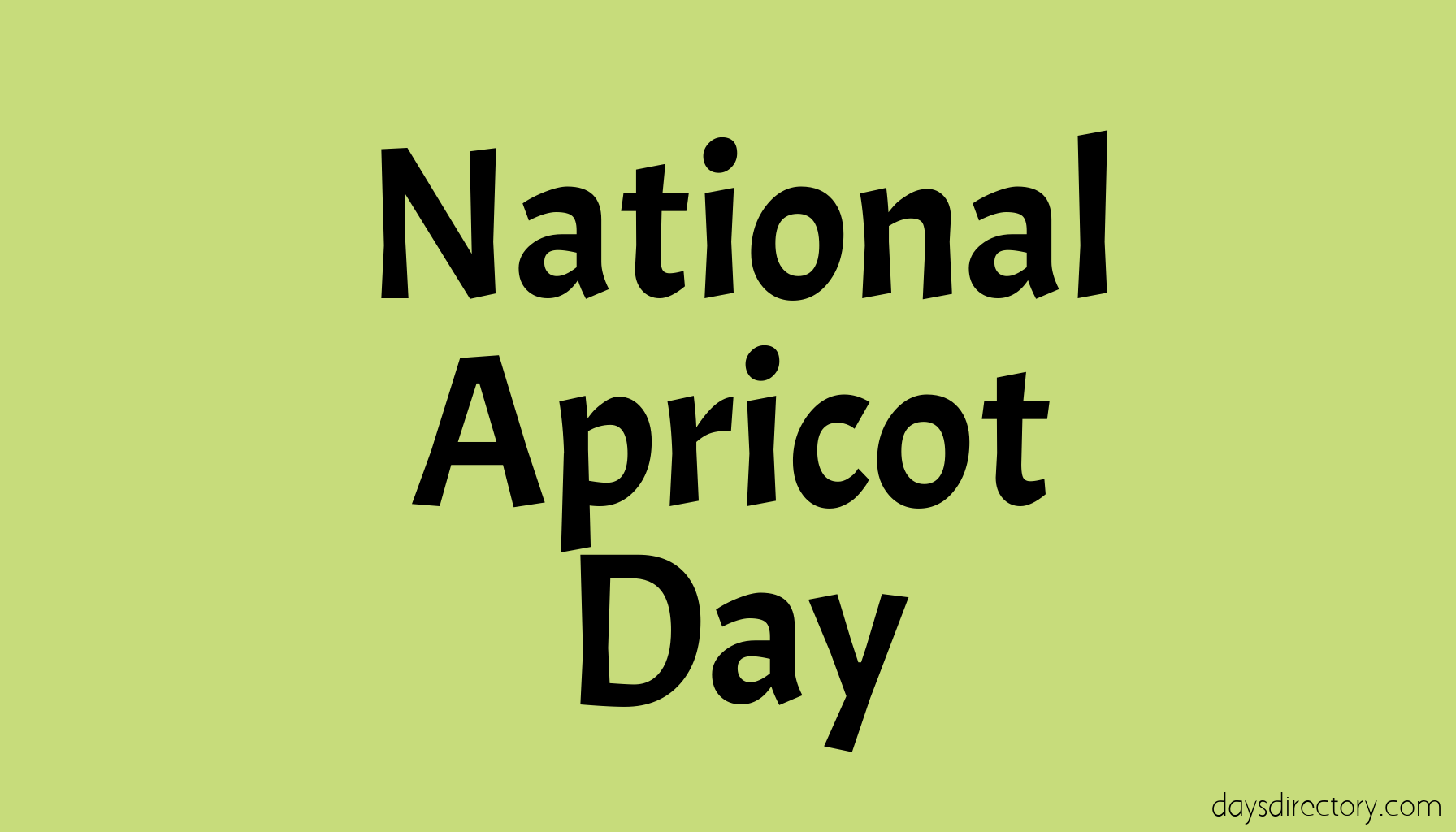 National Apricot Day
