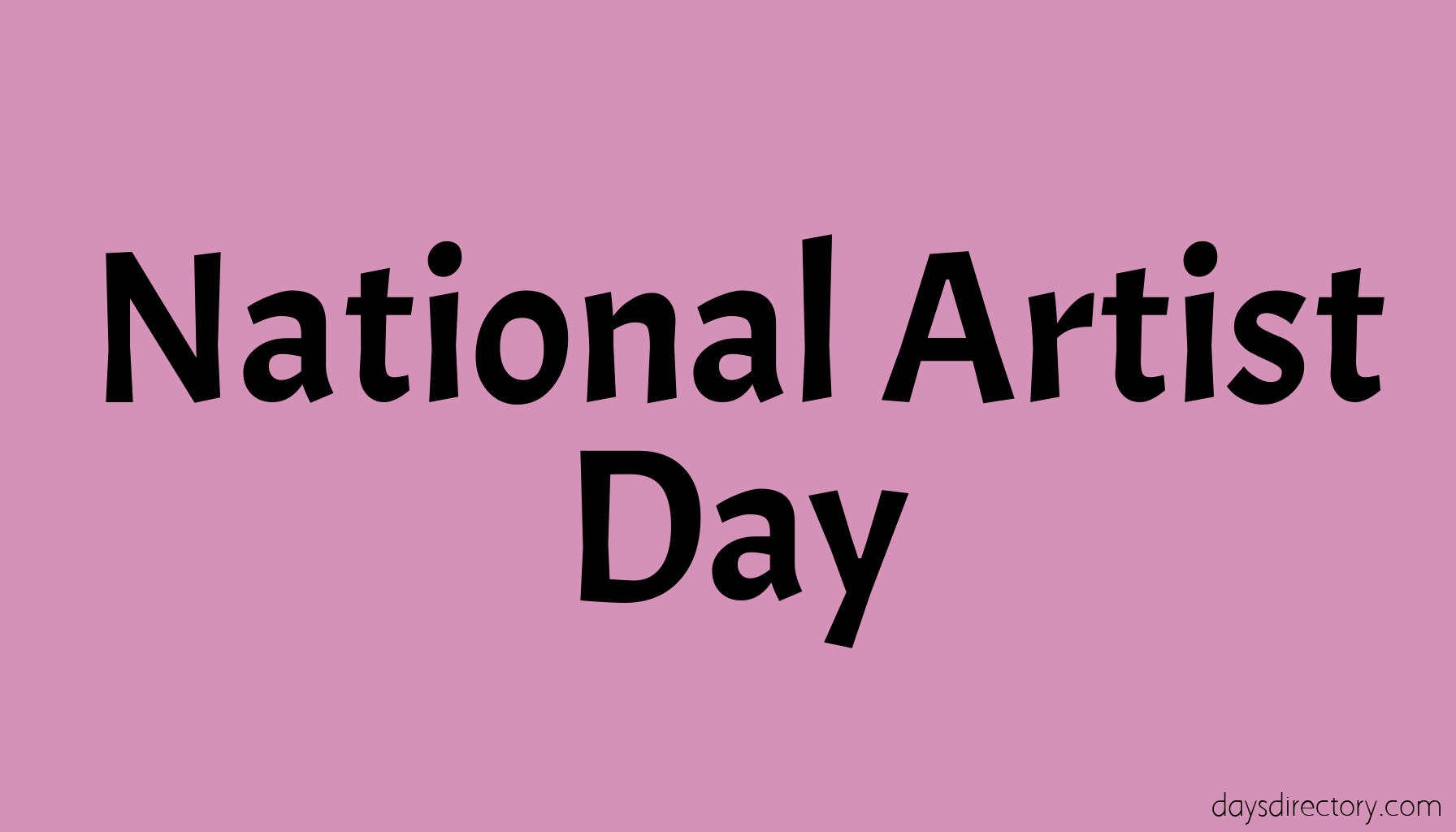 National Artist Day