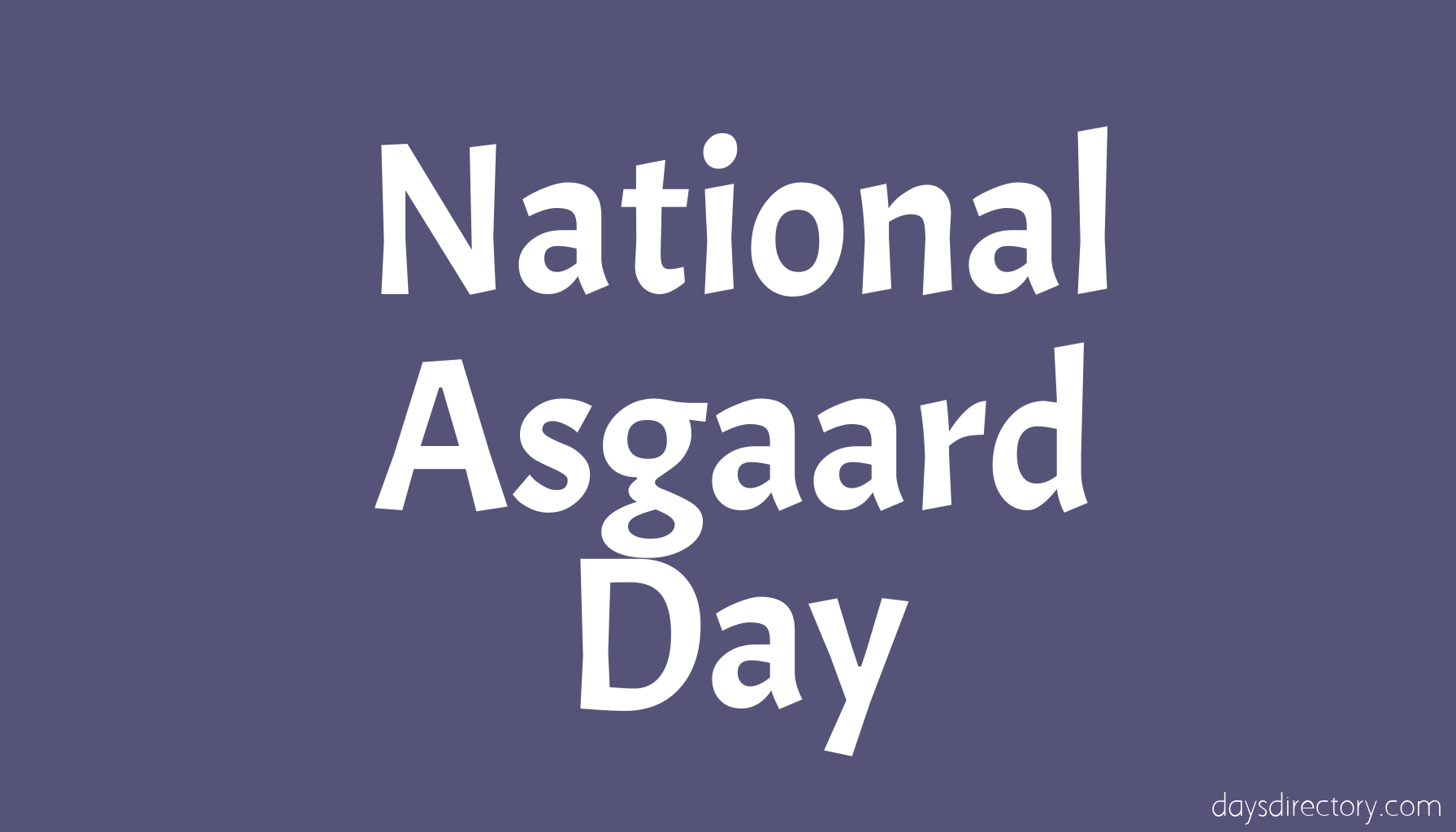 National Asgaard Day