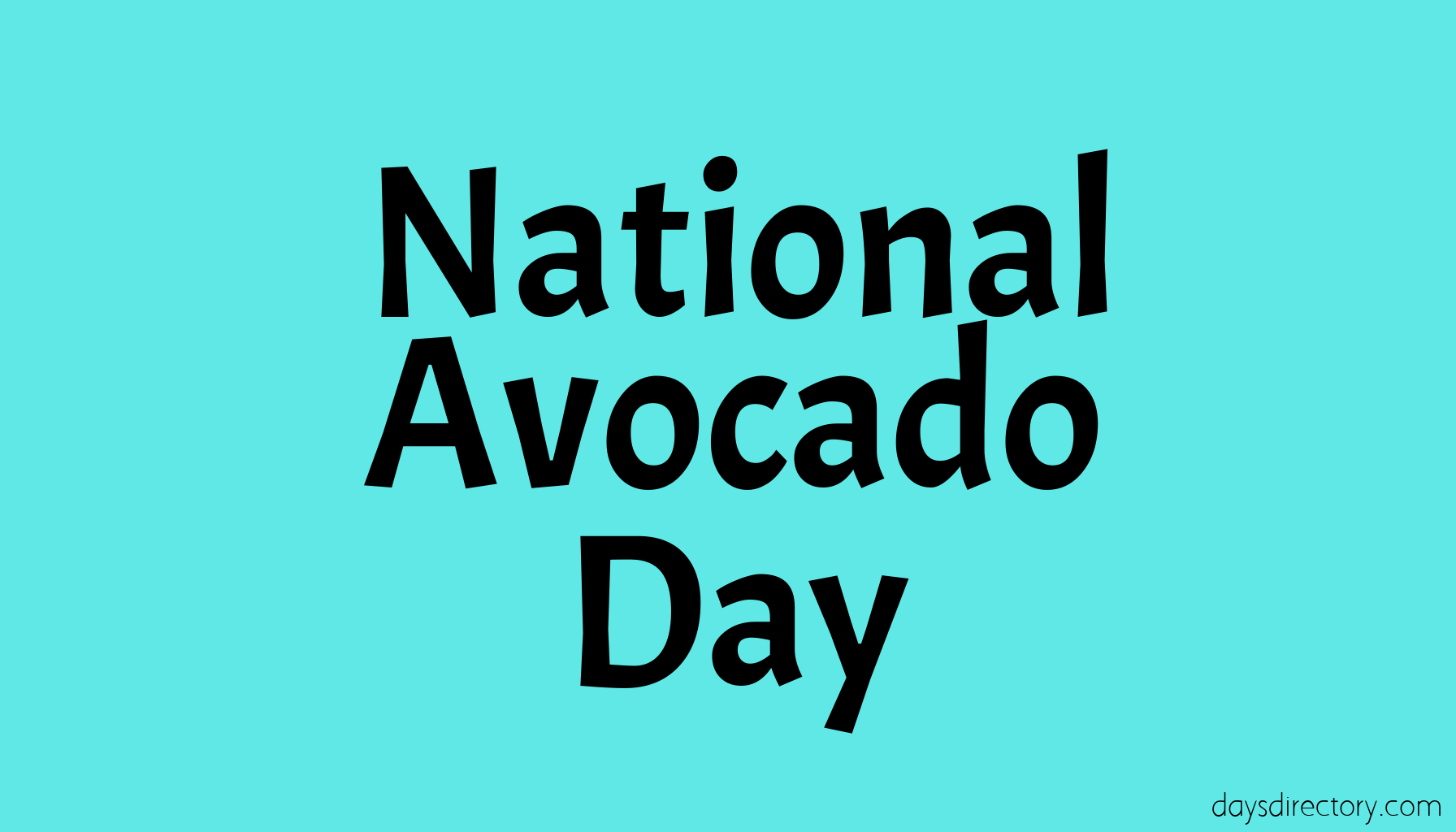 National Avocado Day