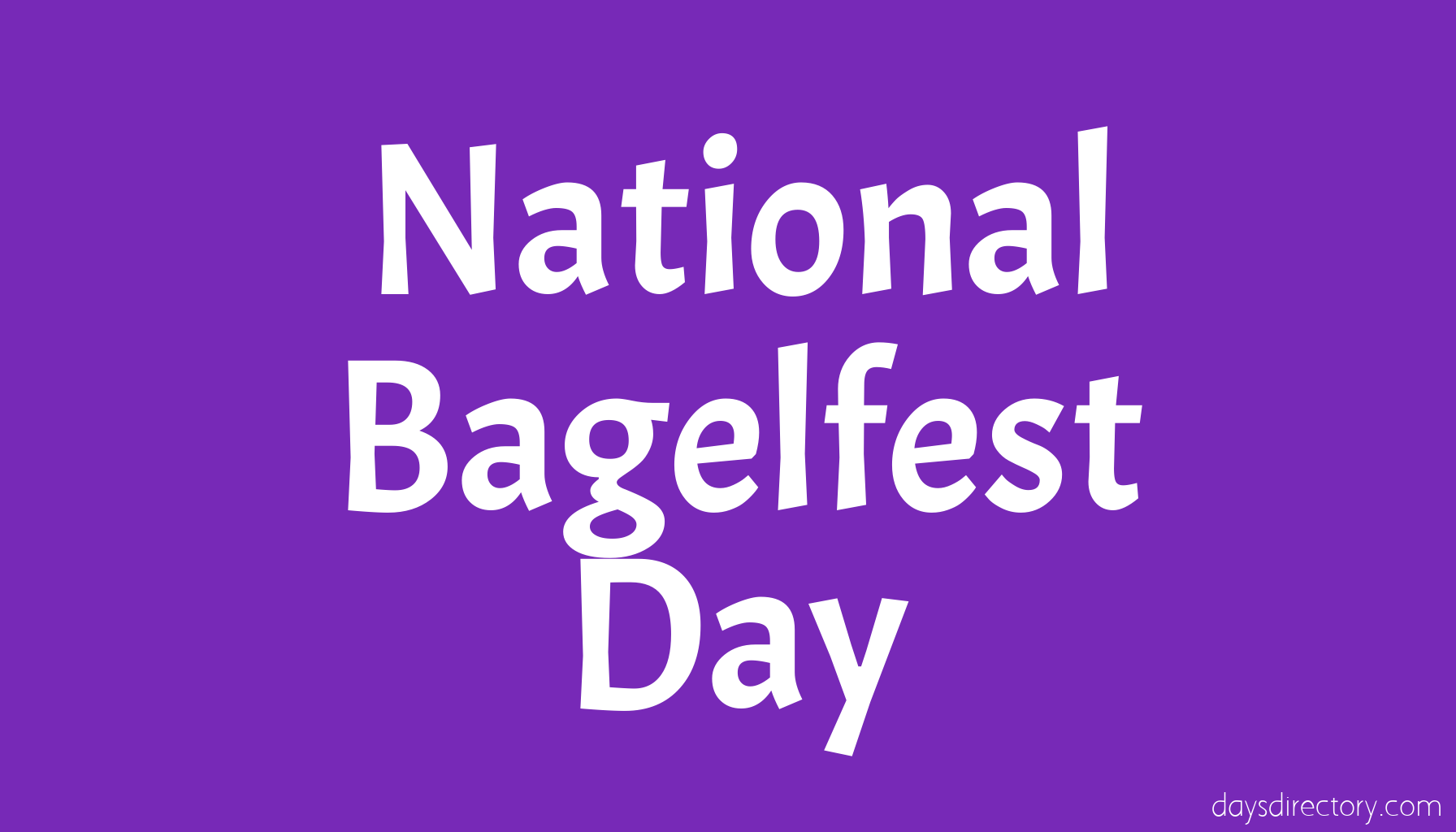National Bagelfest Day