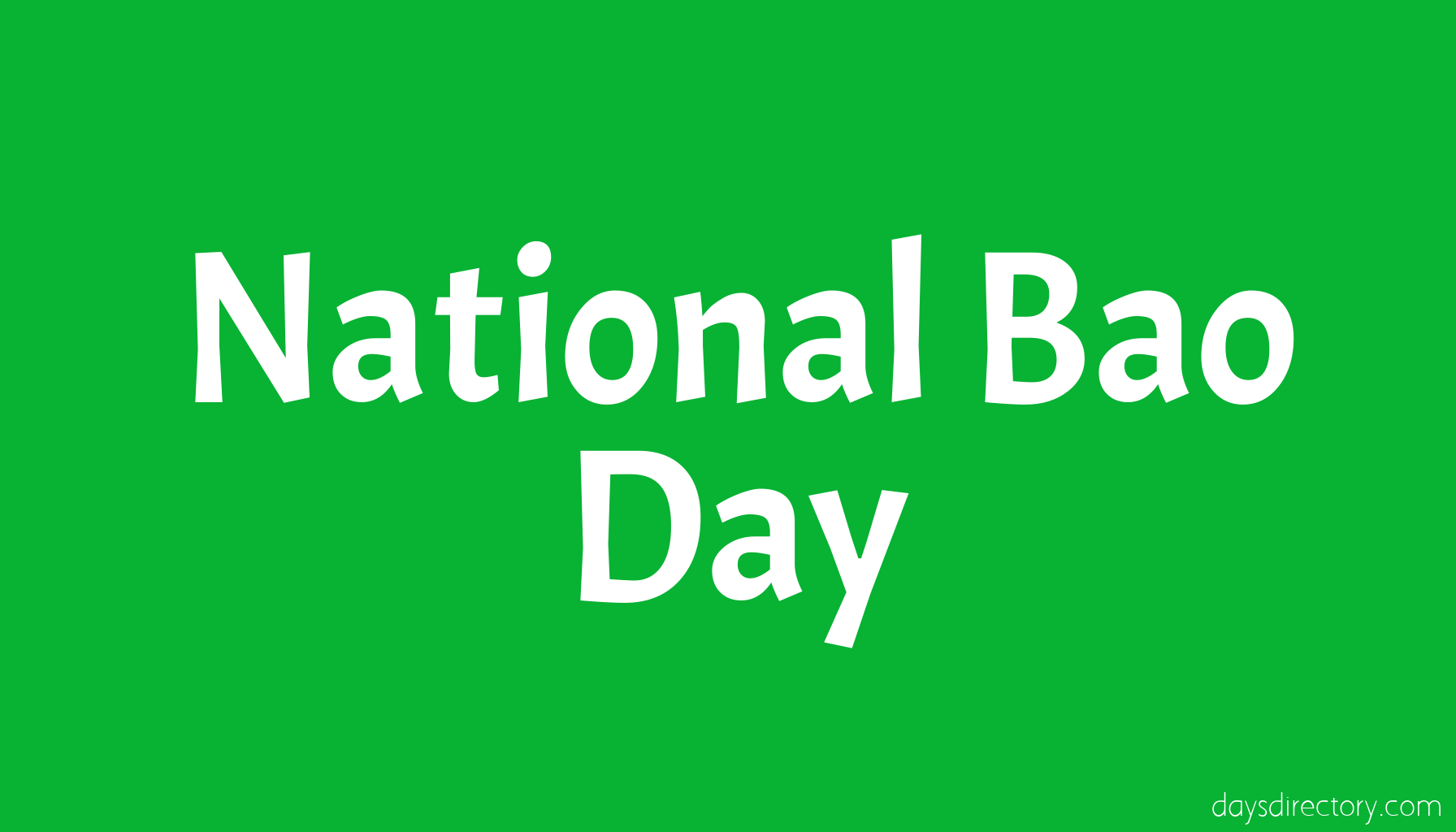 National Bao Day