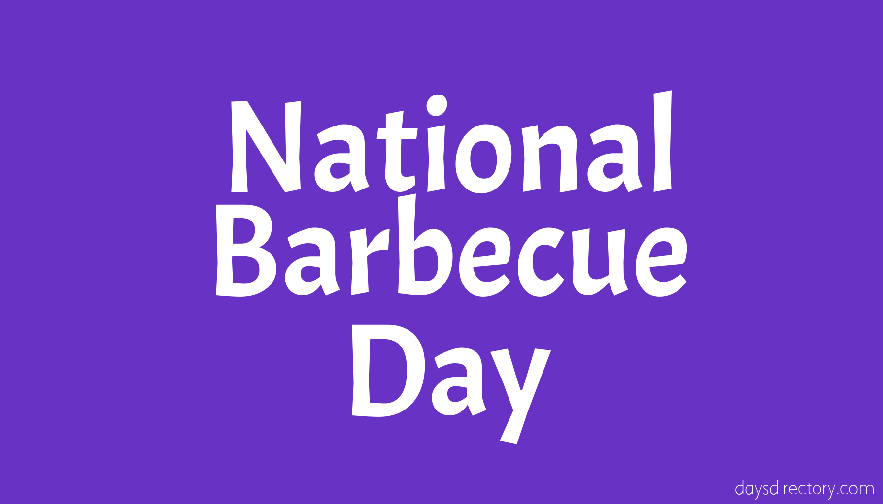 National Barbecue Day