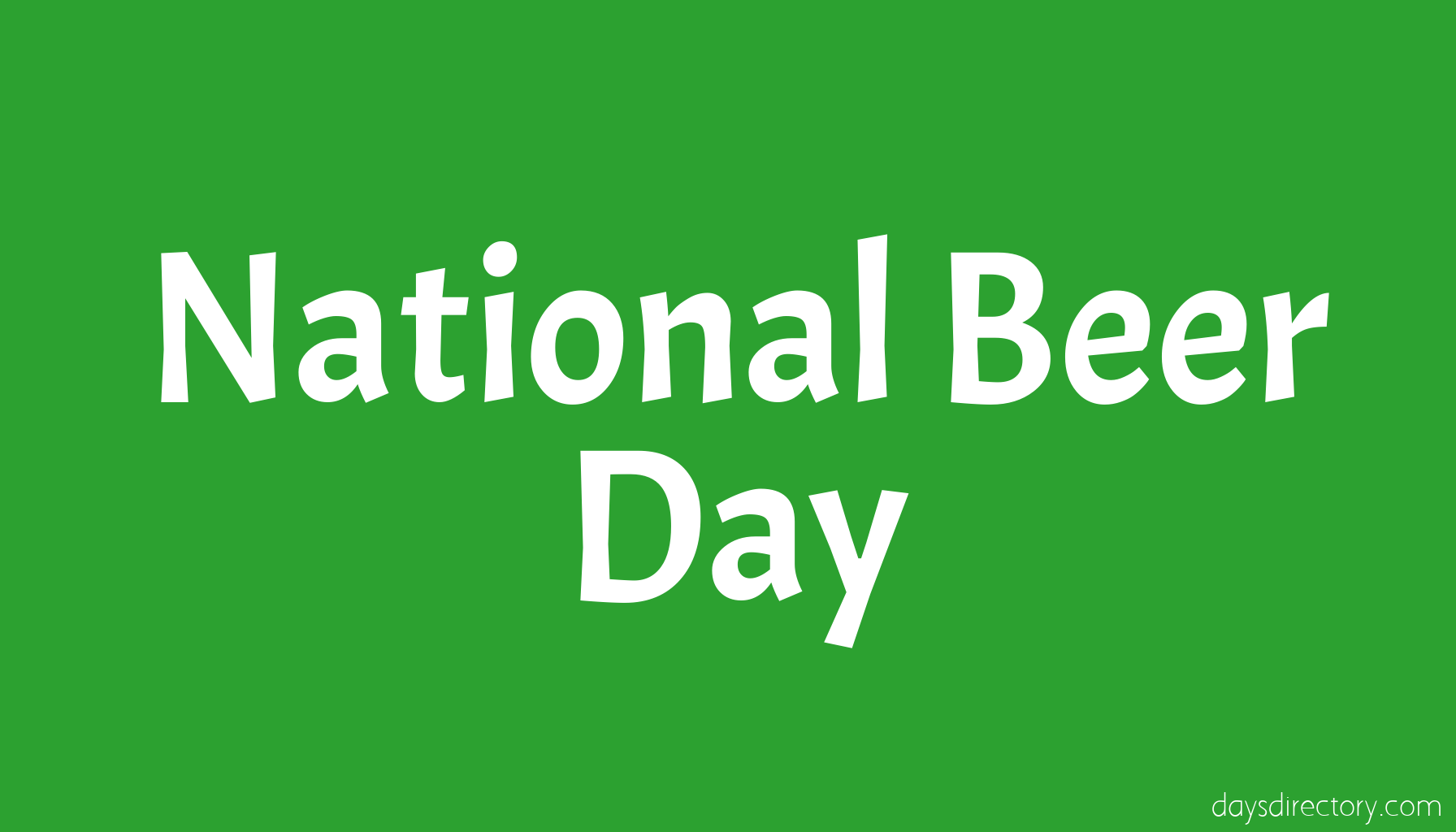 National Beer Day