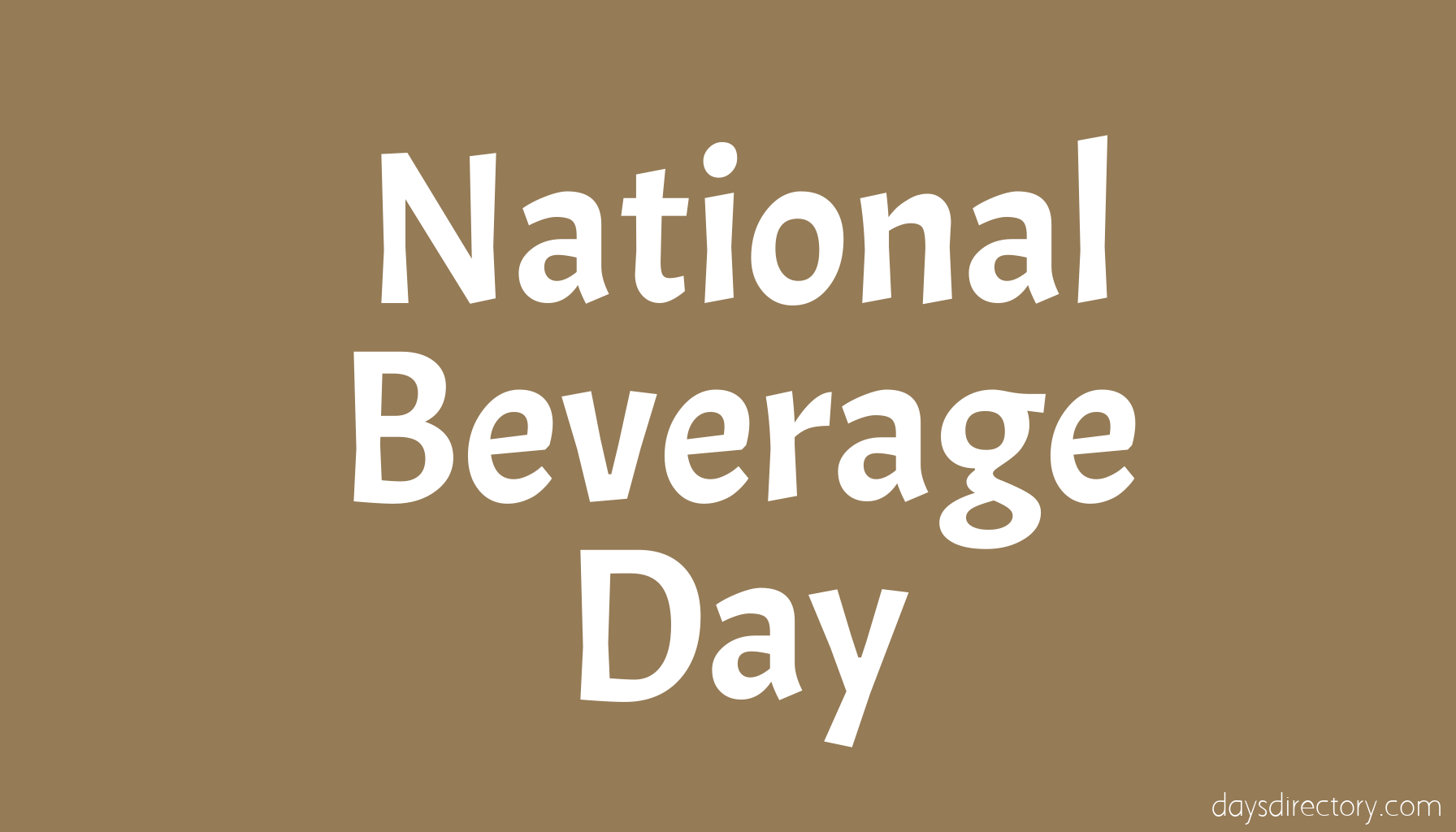 National Beverage Day