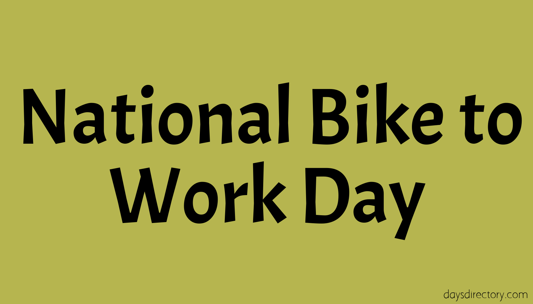 National Bike to Work Day