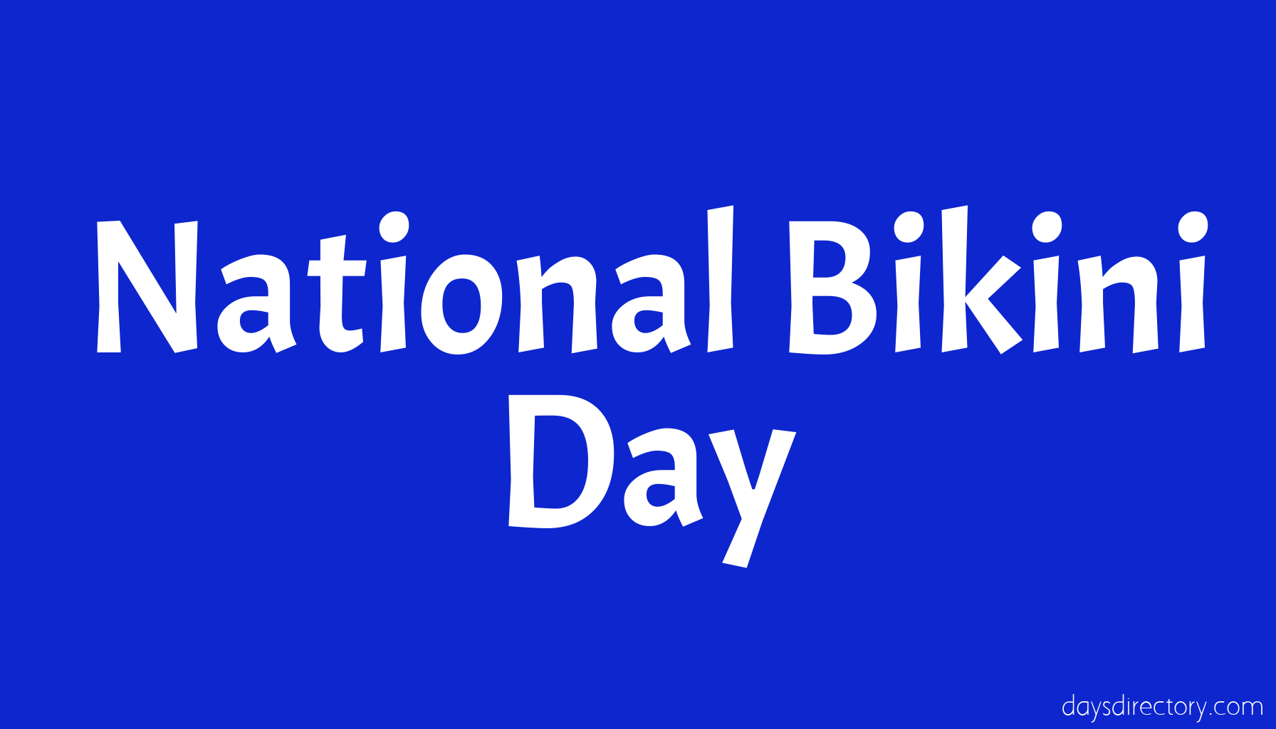 National Bikini Day