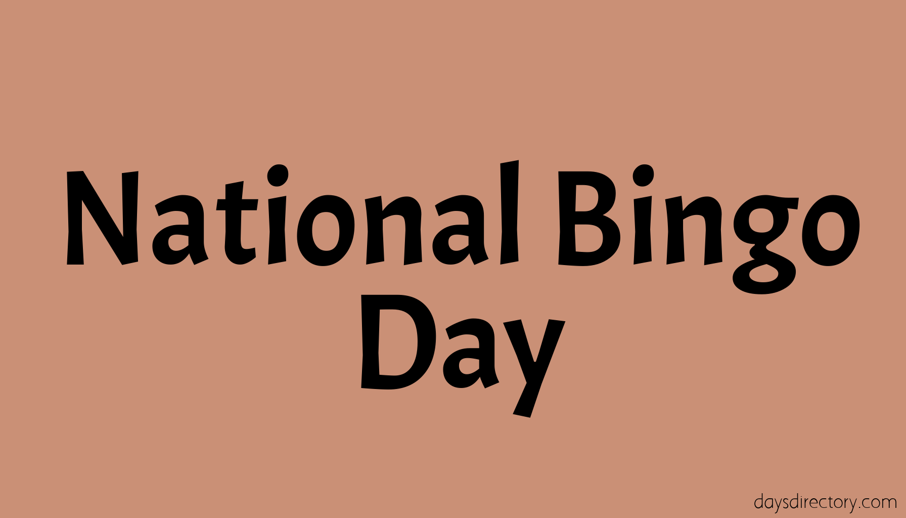 National Bingo Day