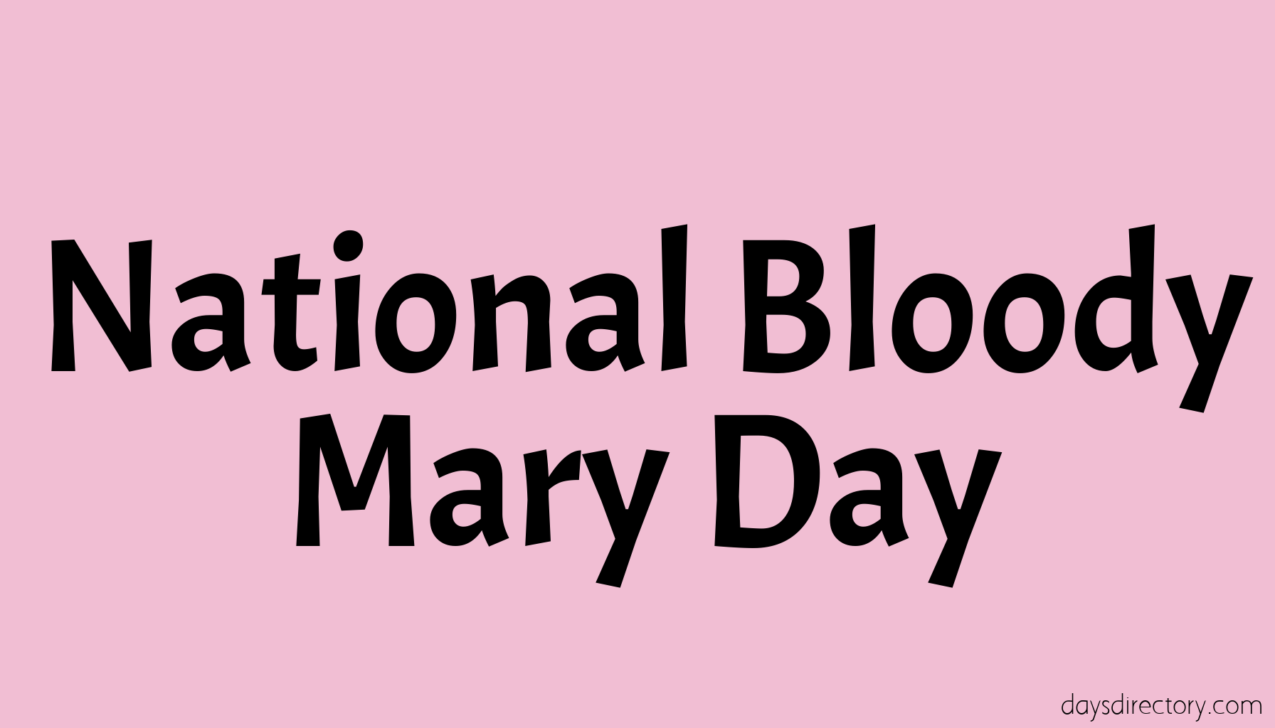 National Bloody Mary Day