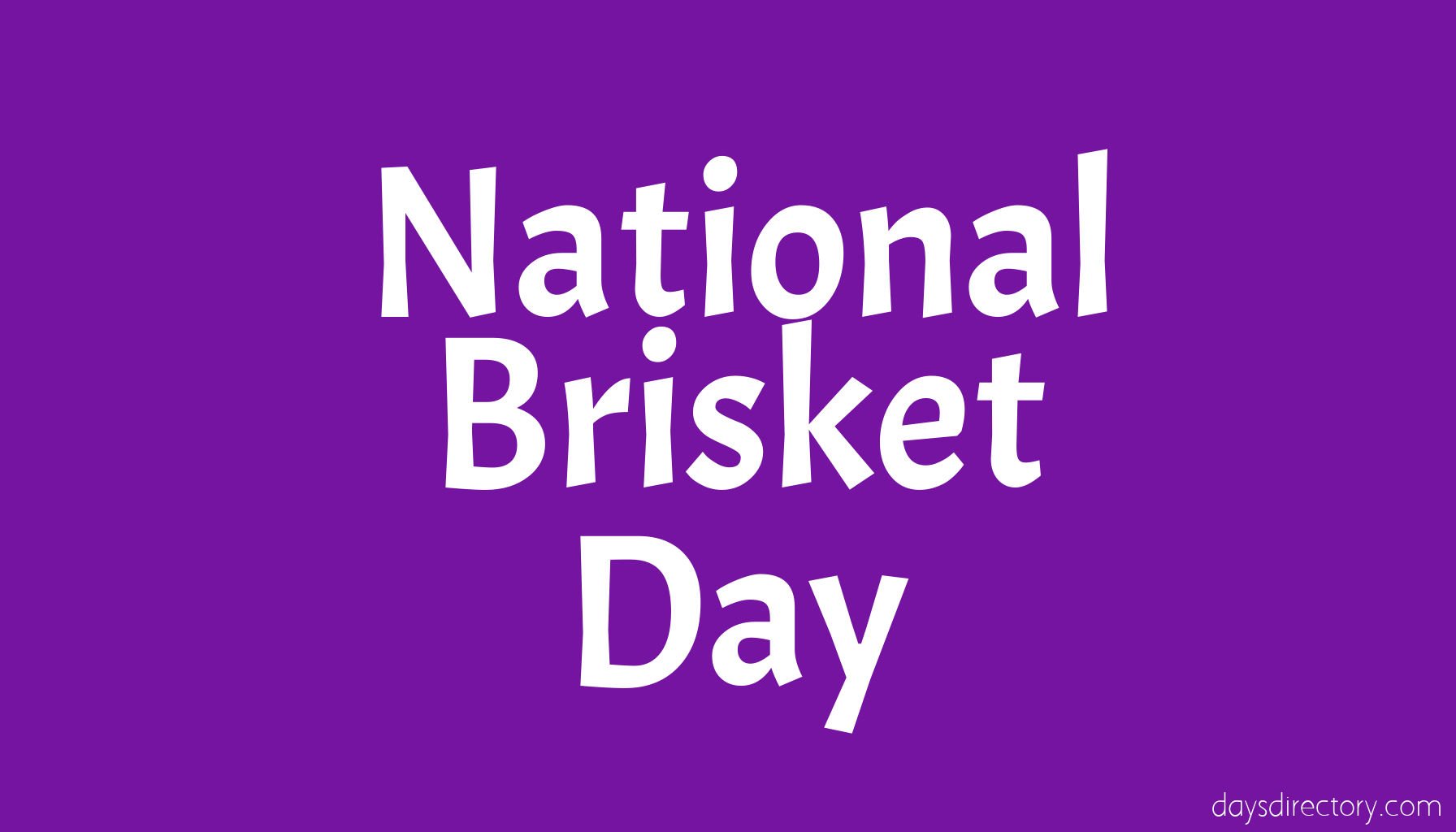National Brisket Day