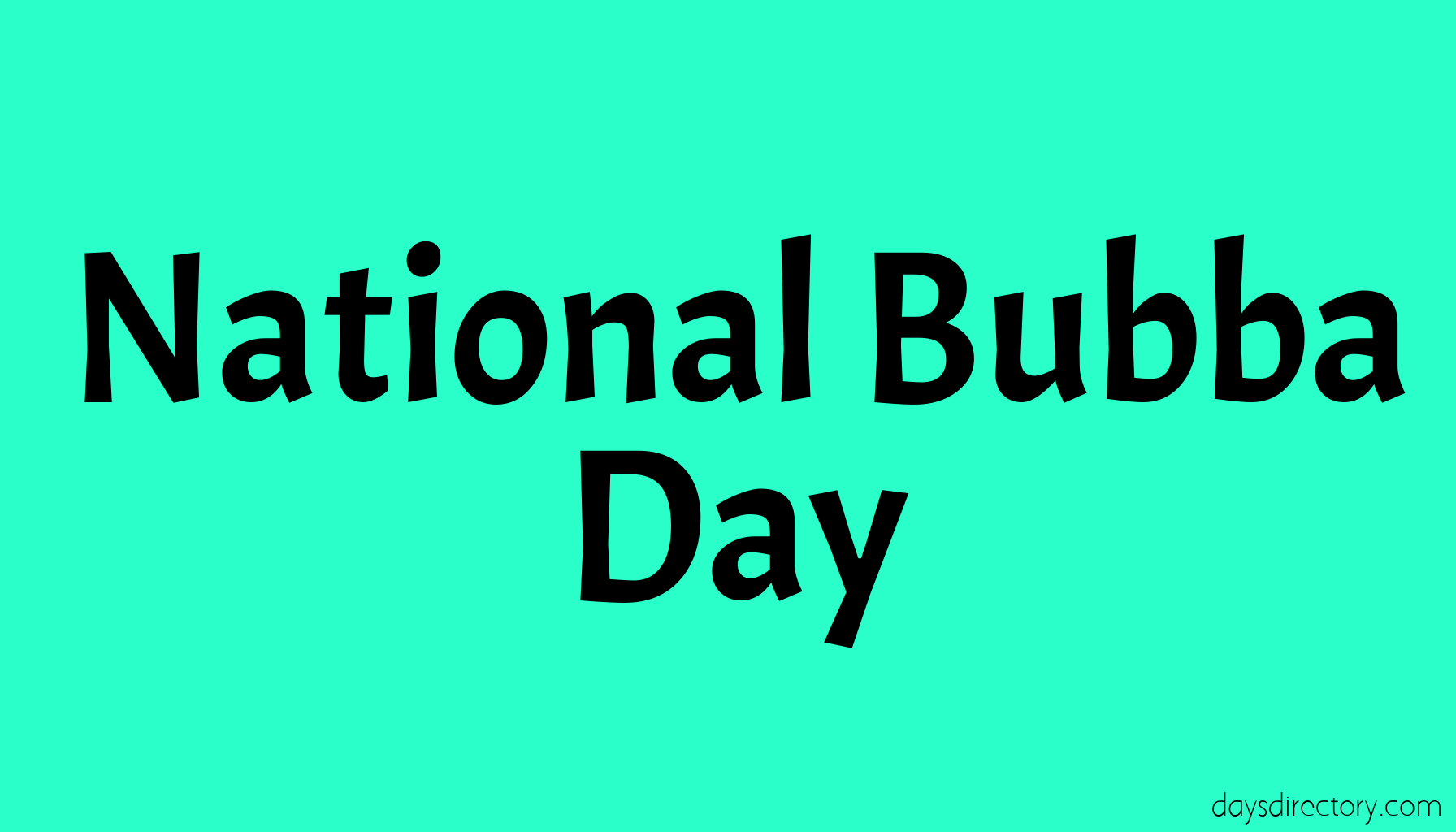 National Bubba Day