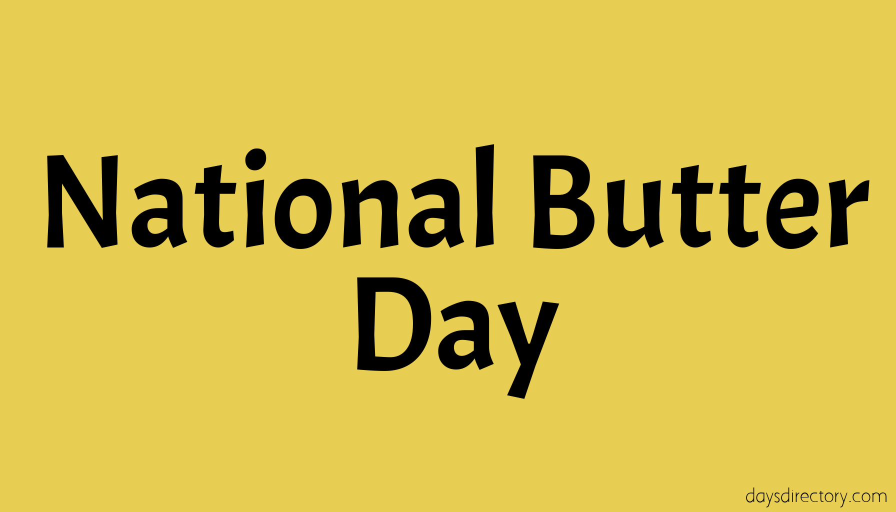 National Butter Day