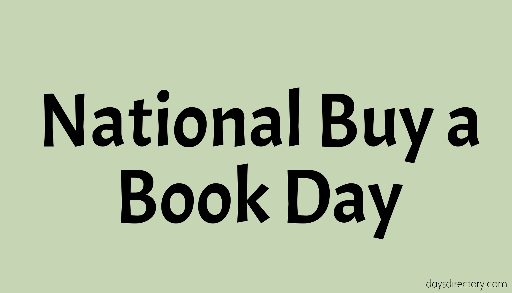 National Buy a Book Day