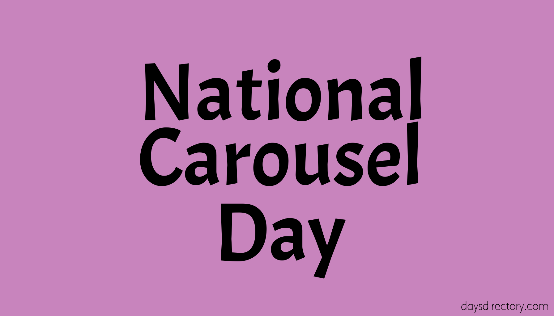 National Carousel Day