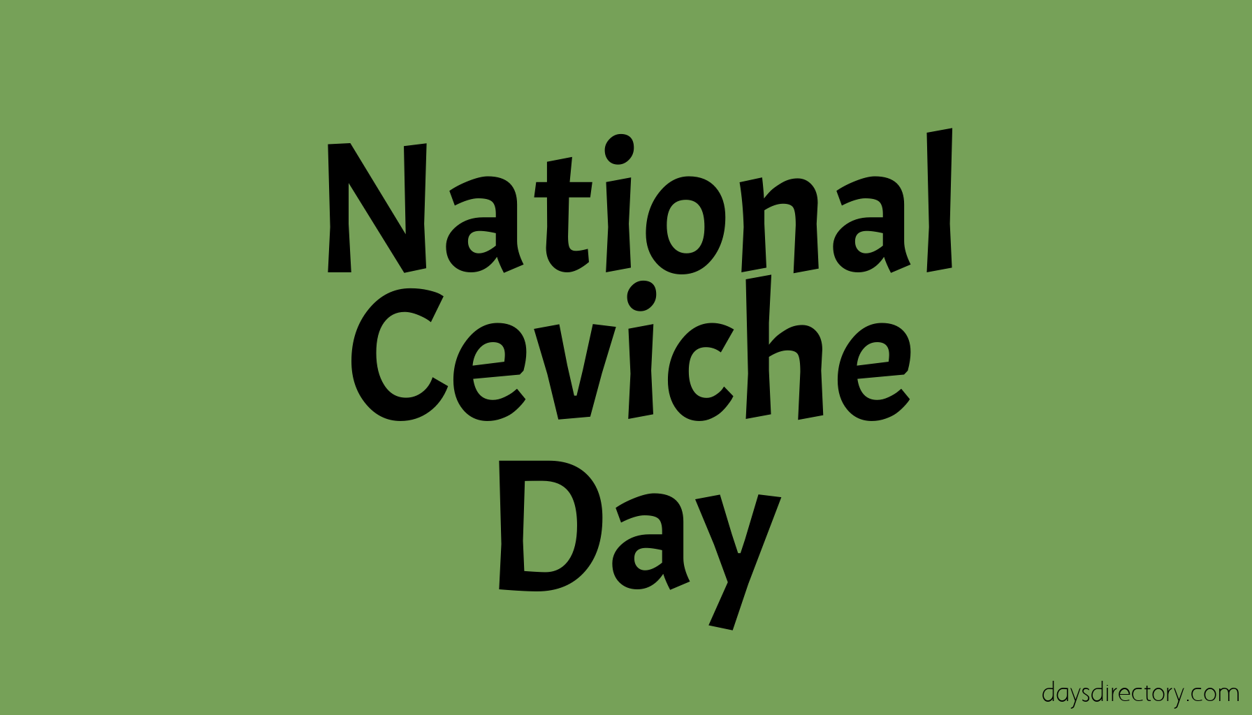 National Ceviche Day