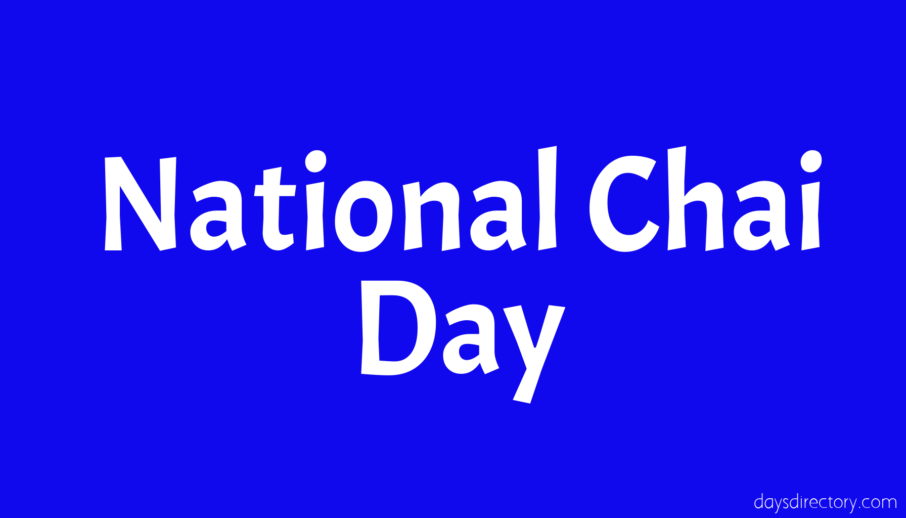 National Chai Day