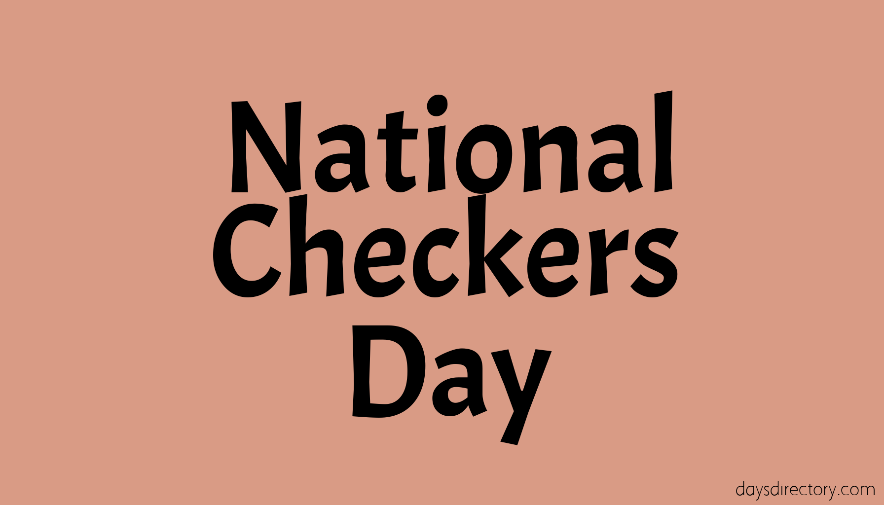 National Checkers Day