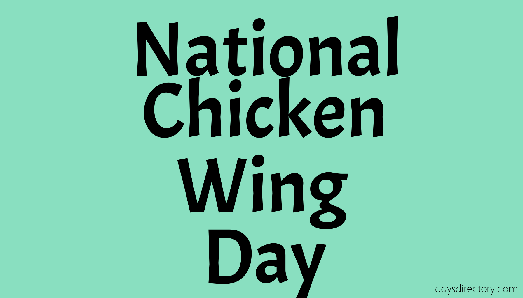 National Chicken Wing Day