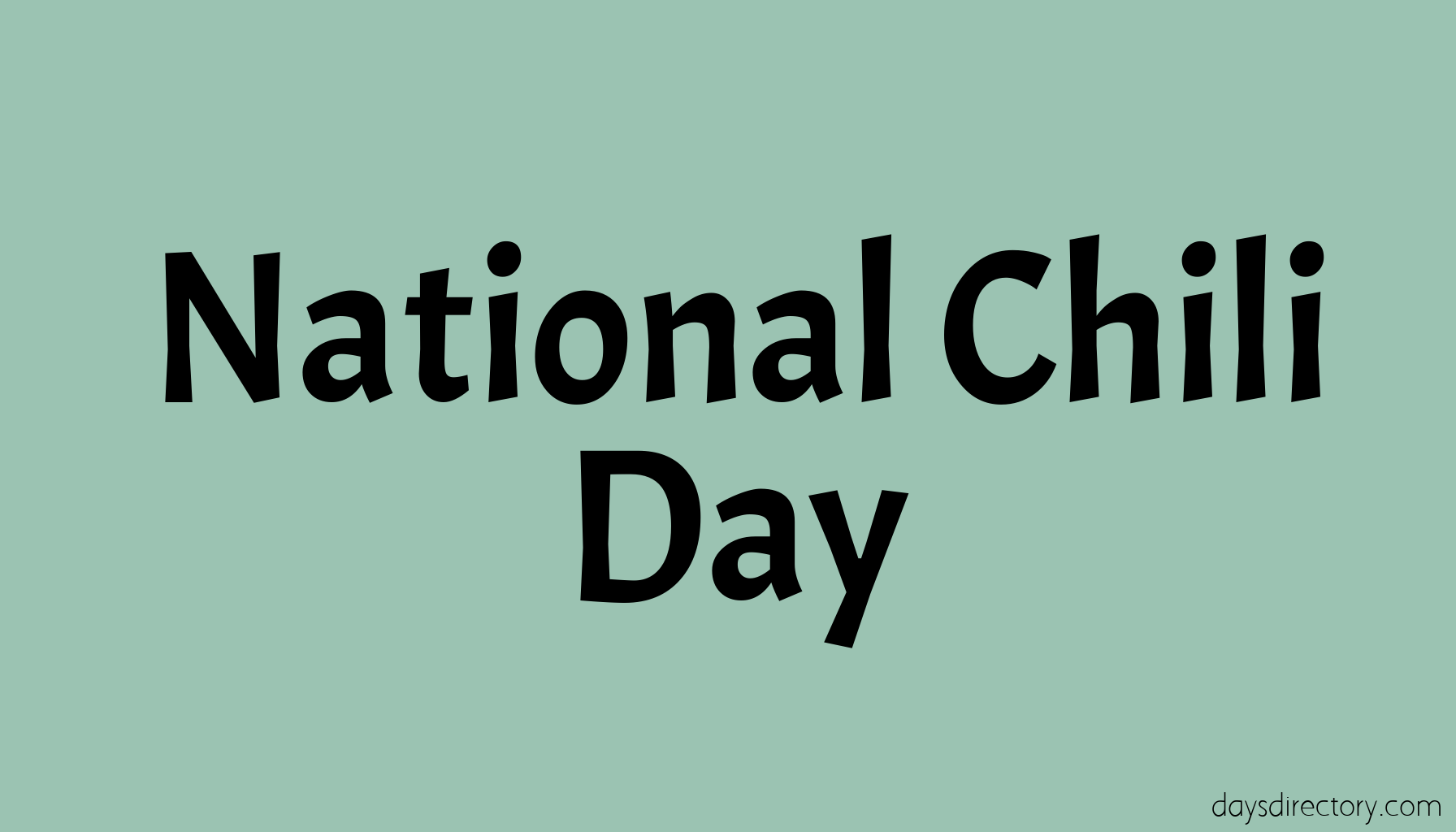 National Chili Day