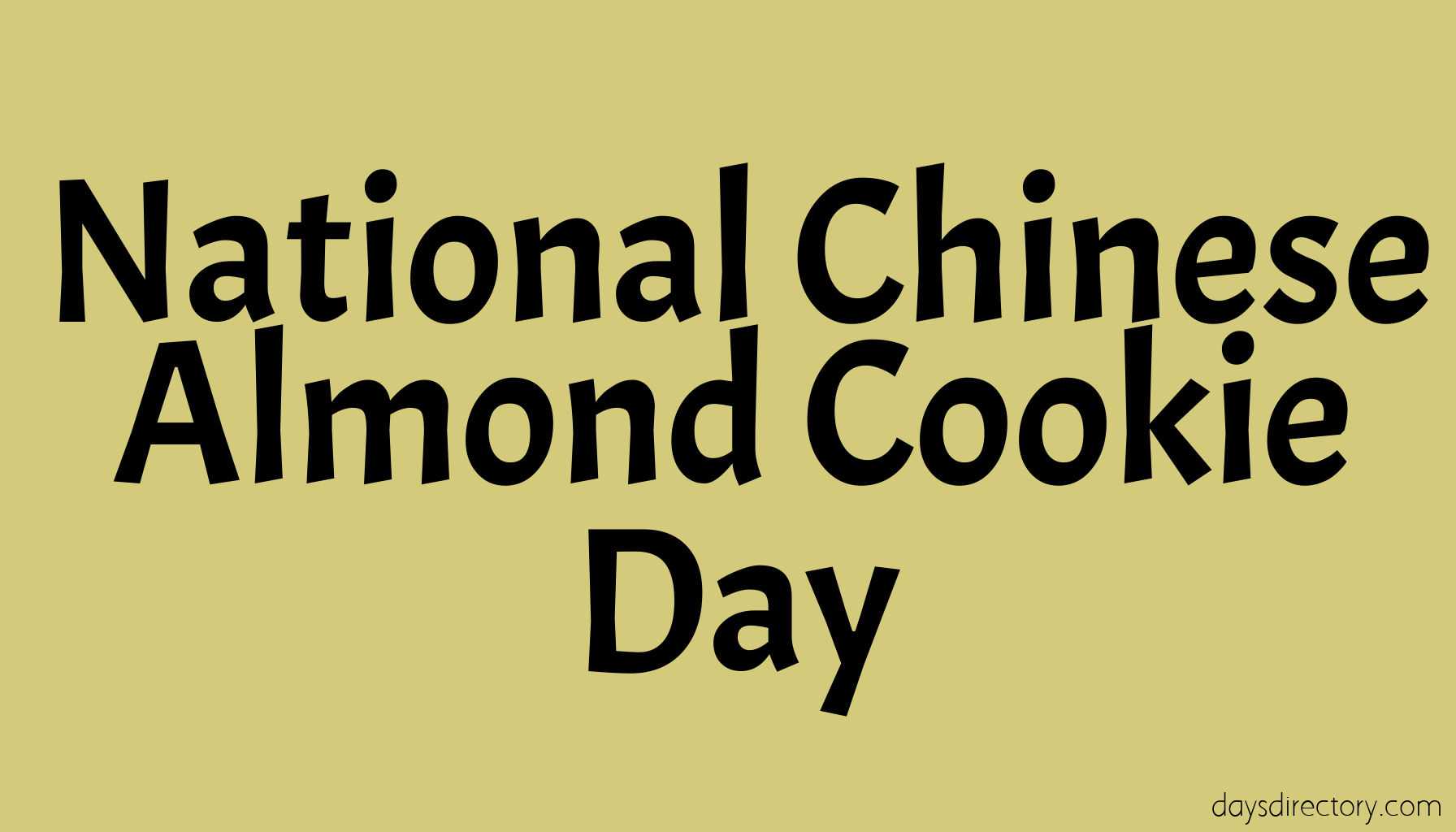 National Chinese Almond Cookie Day