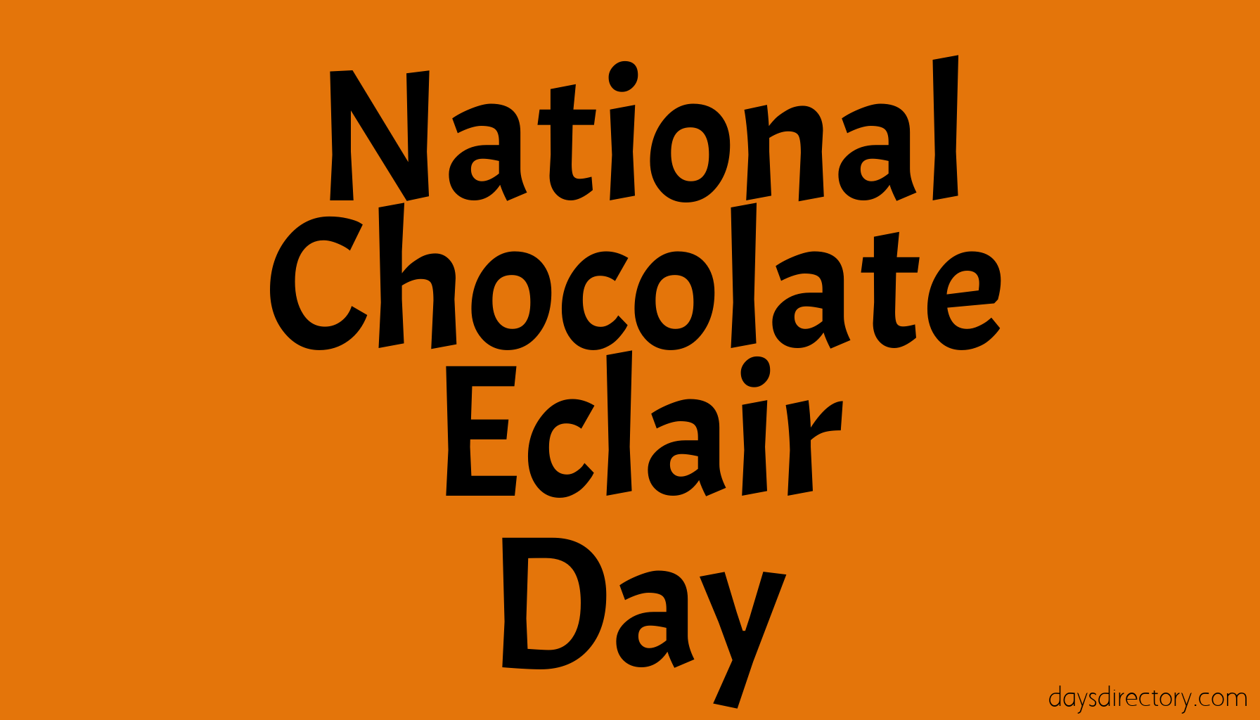 National Chocolate Eclair Day