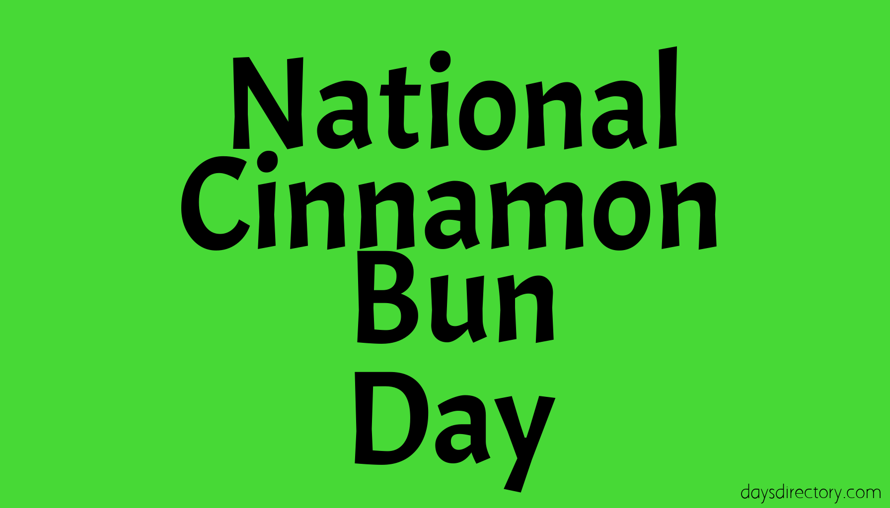 National Cinnamon Bun Day