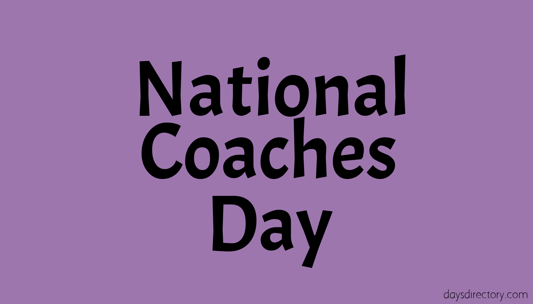 National Coaches Day