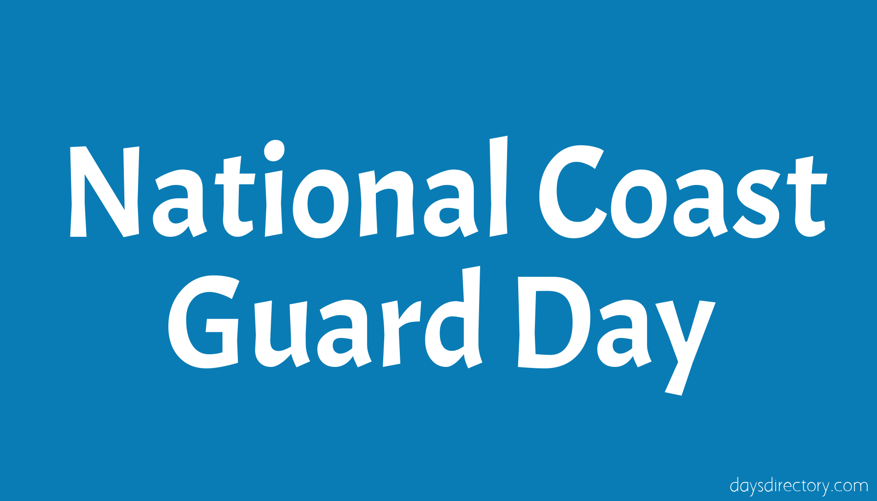 National Coast Guard Day