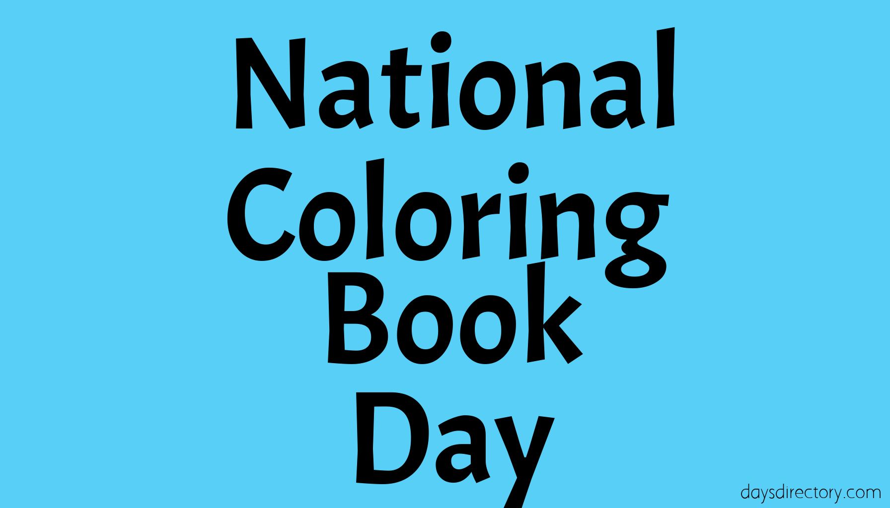National Coloring Book Day