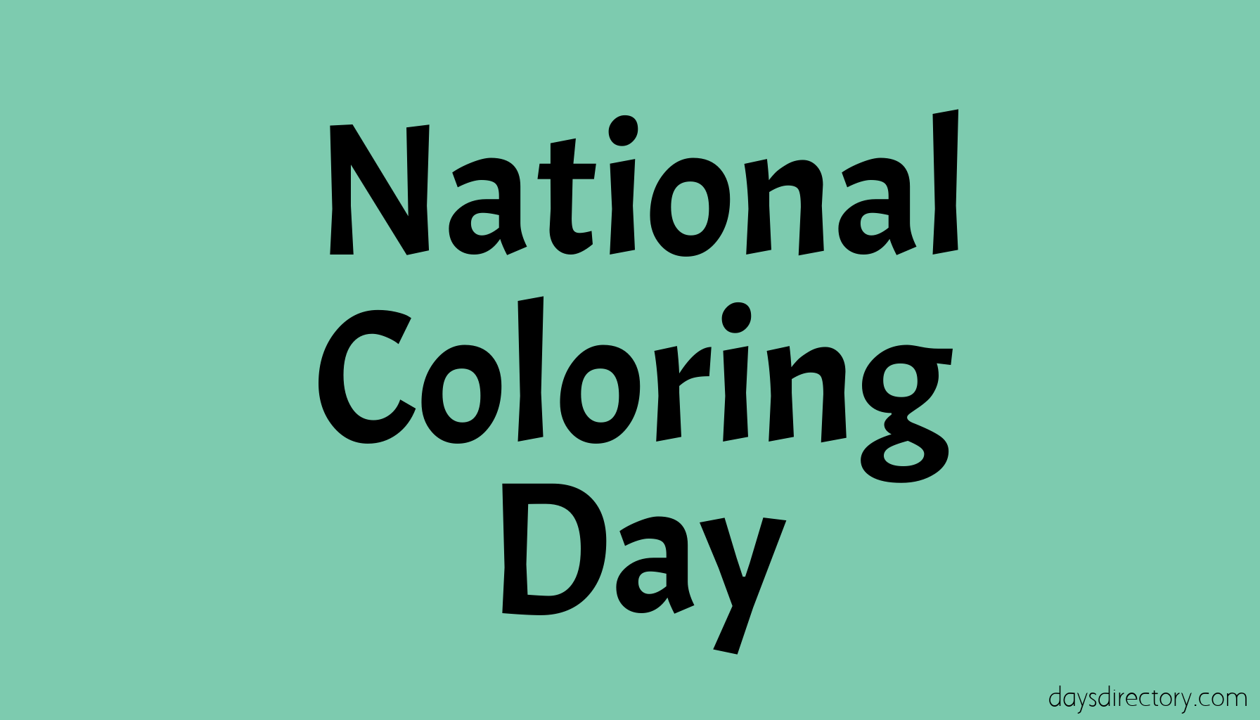 National Coloring Day