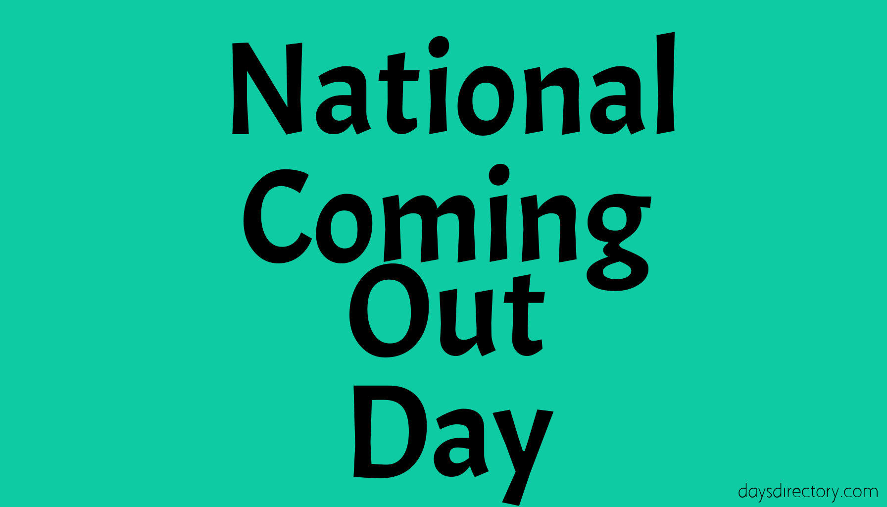 National Coming Out Day