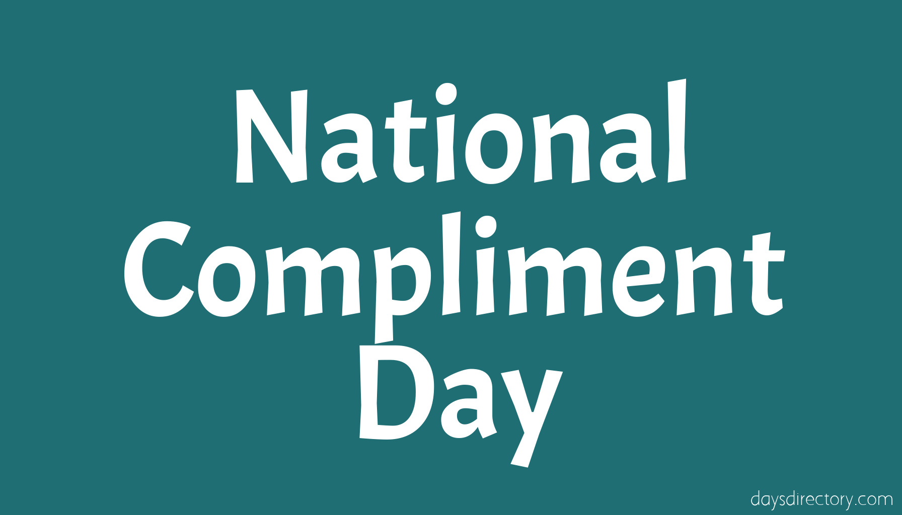 National Compliment Day