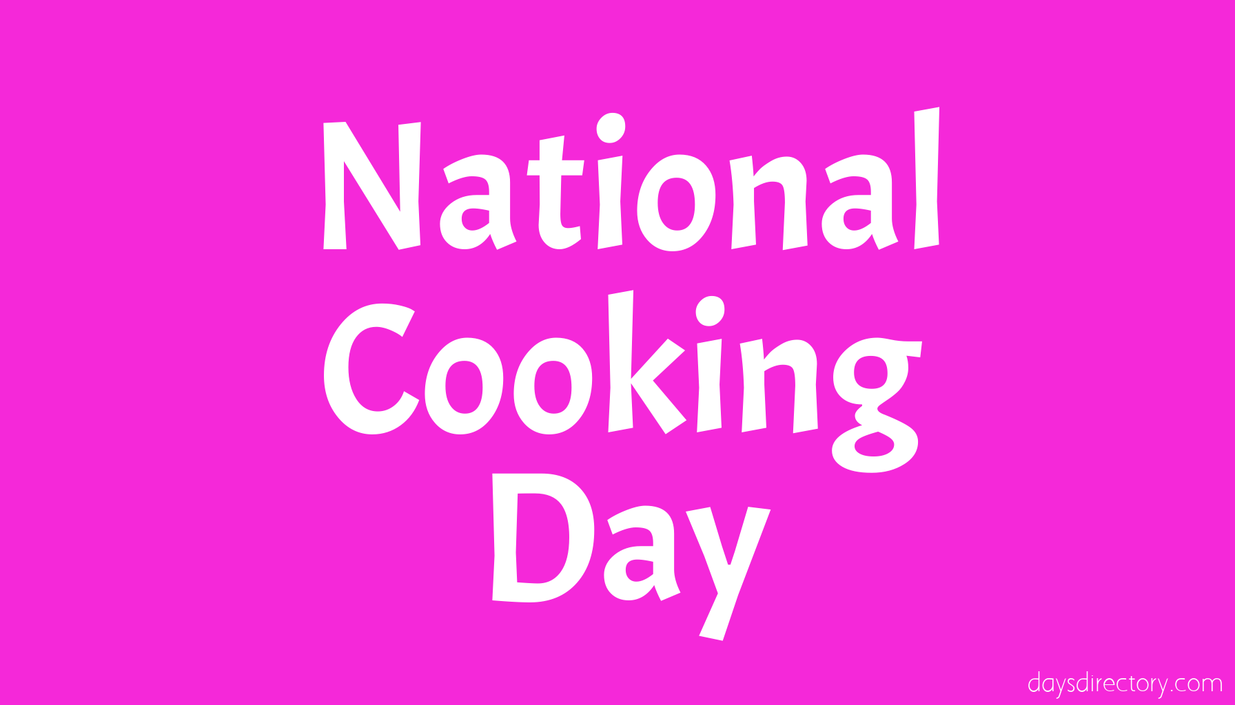 National Cooking Day
