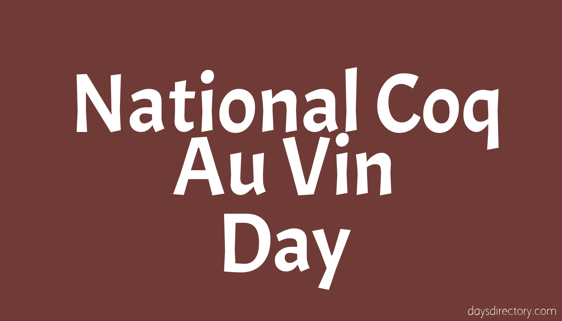 National Coq Au Vin Day