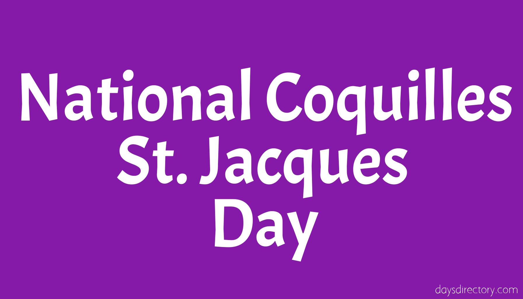 National Coquilles St. Jacques Day