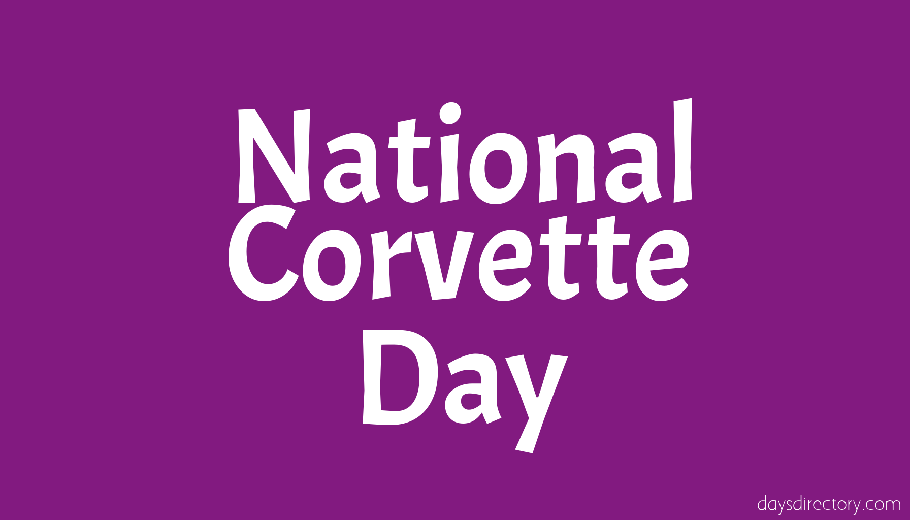 National Corvette Day