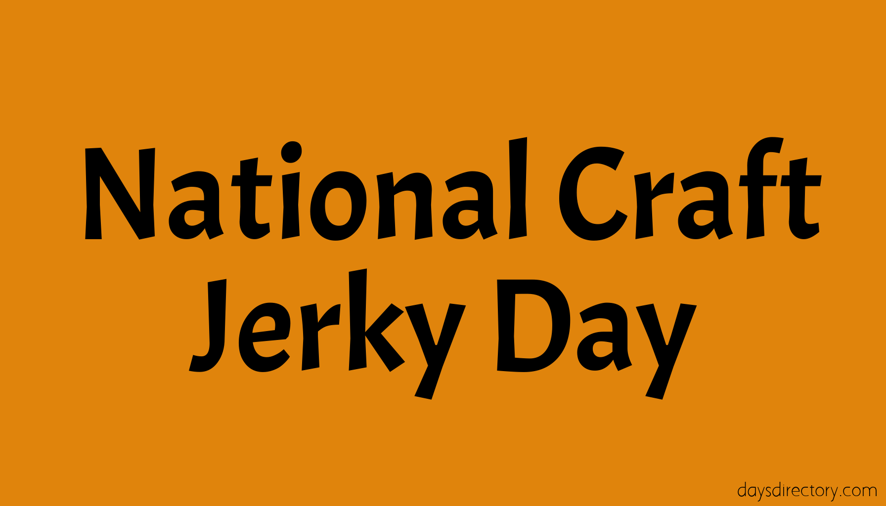 National Craft Jerky Day