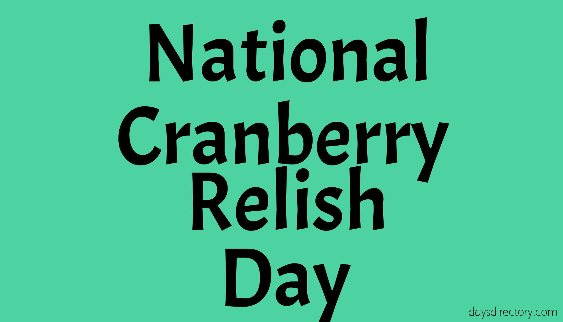 National Cranberry Relish Day