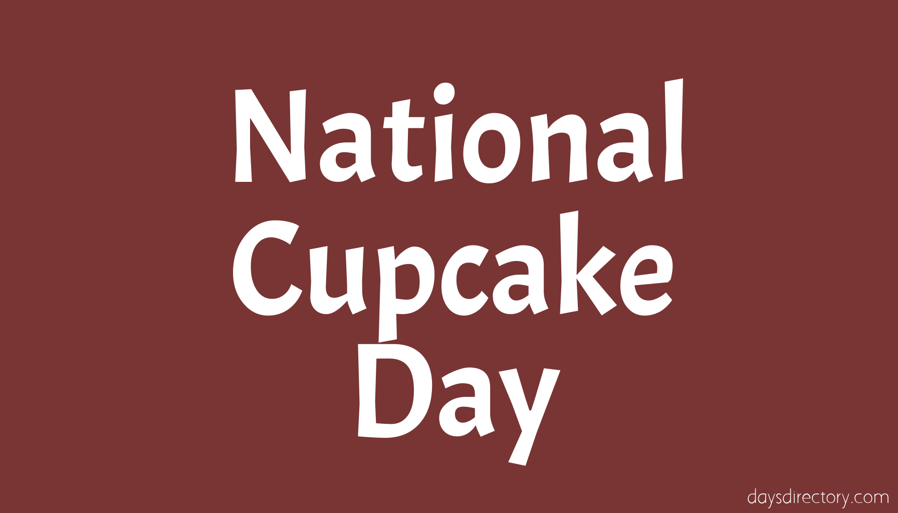 National Cupcake Day