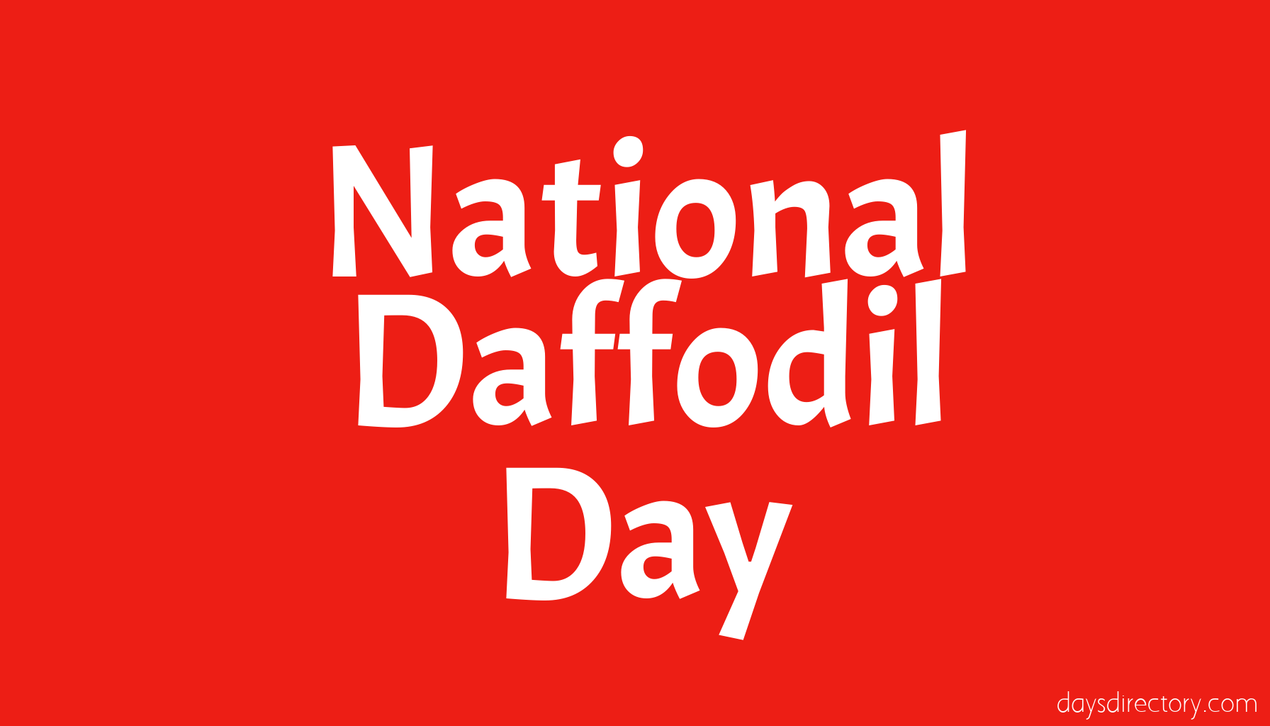 National Daffodil Day