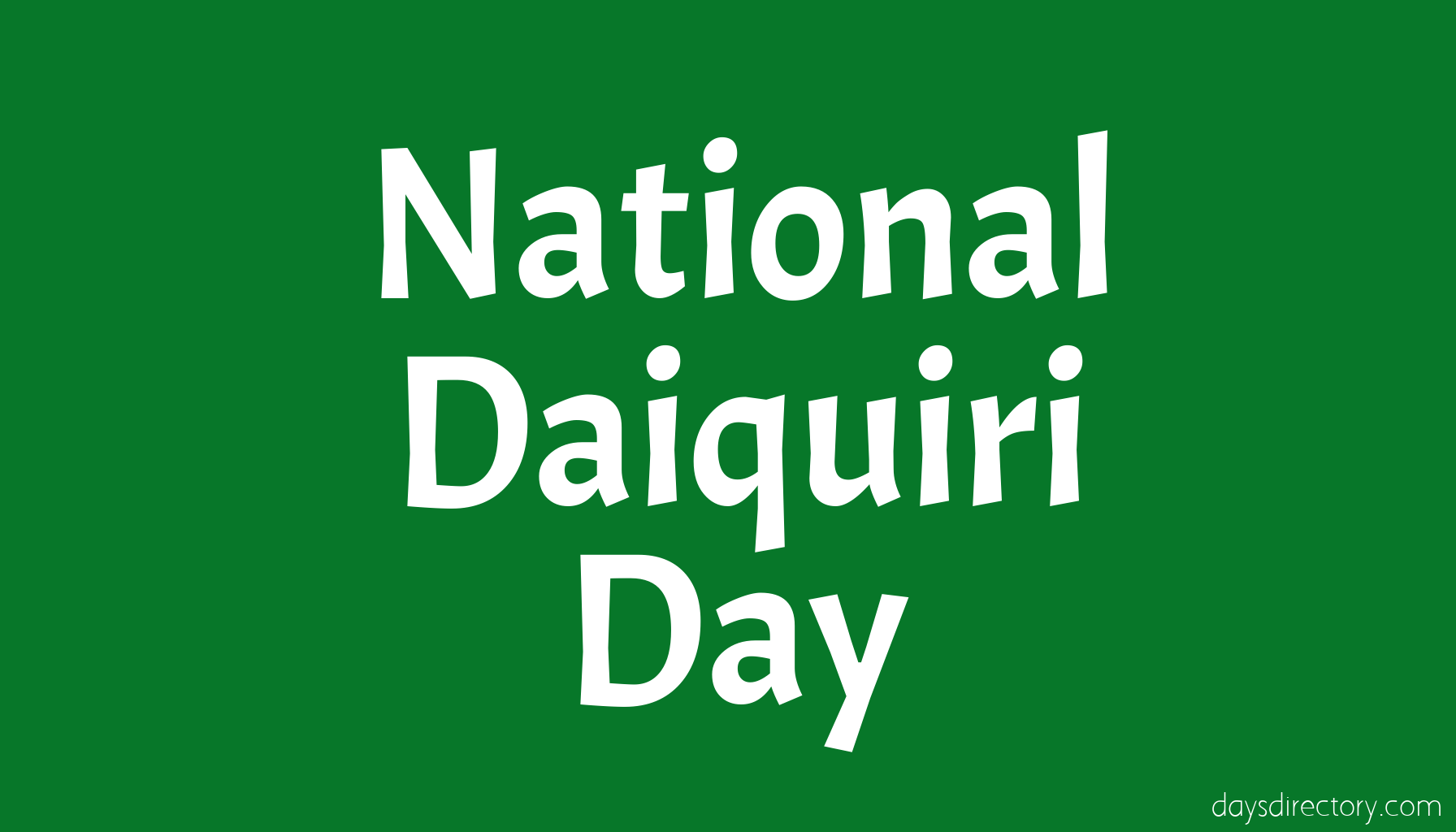 National Daiquiri Day