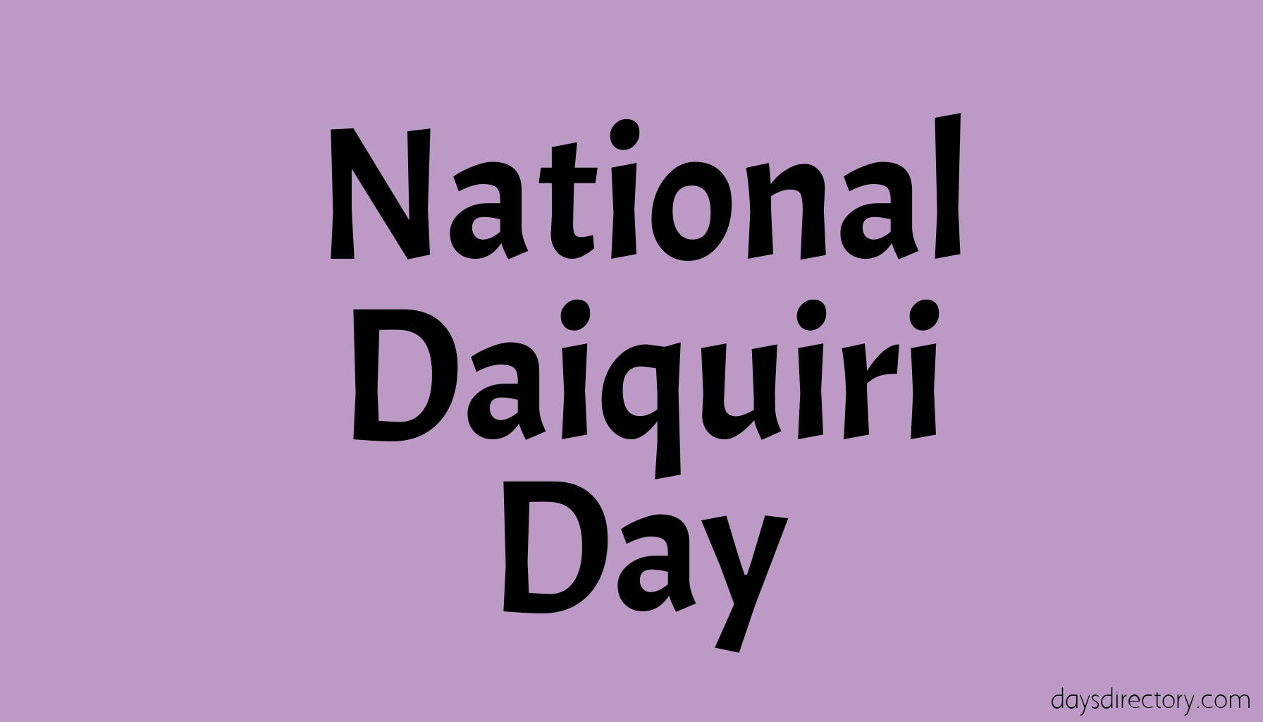 National Daiquiri Day
