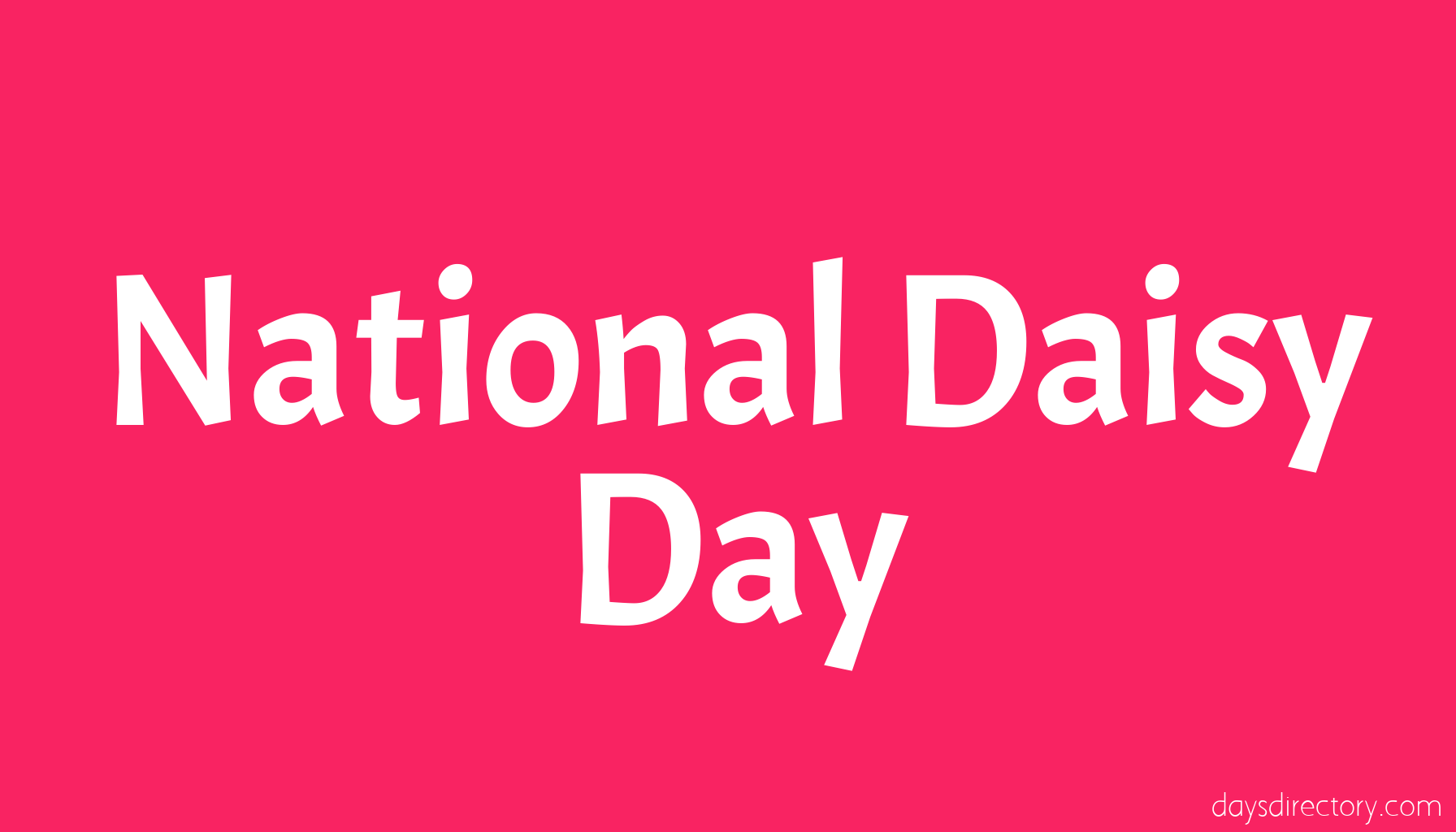 National Daisy Day