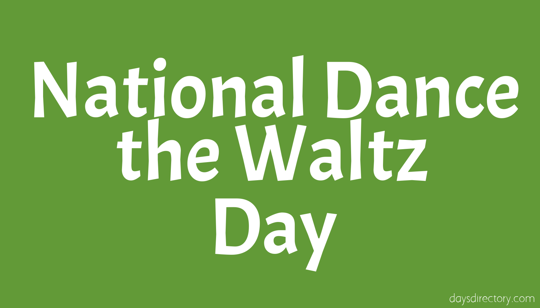 National Dance the Waltz Day