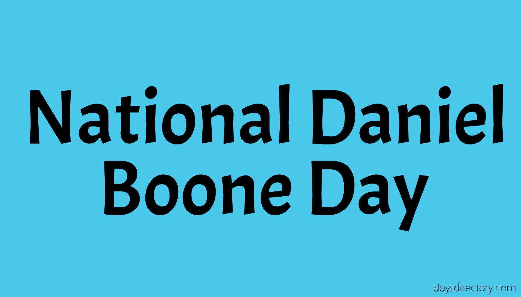 National Daniel Boone Day