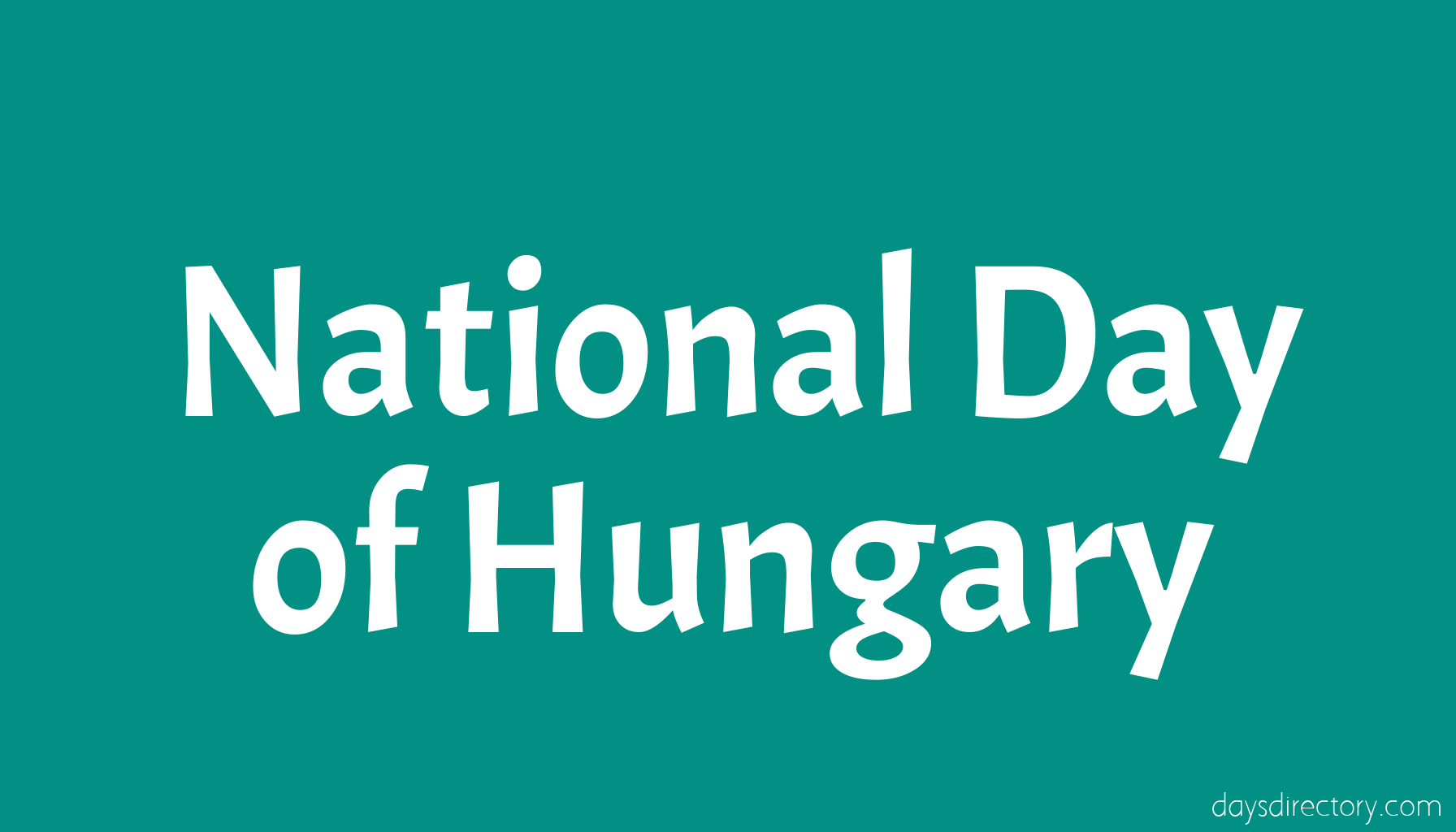 National Day of Hungary