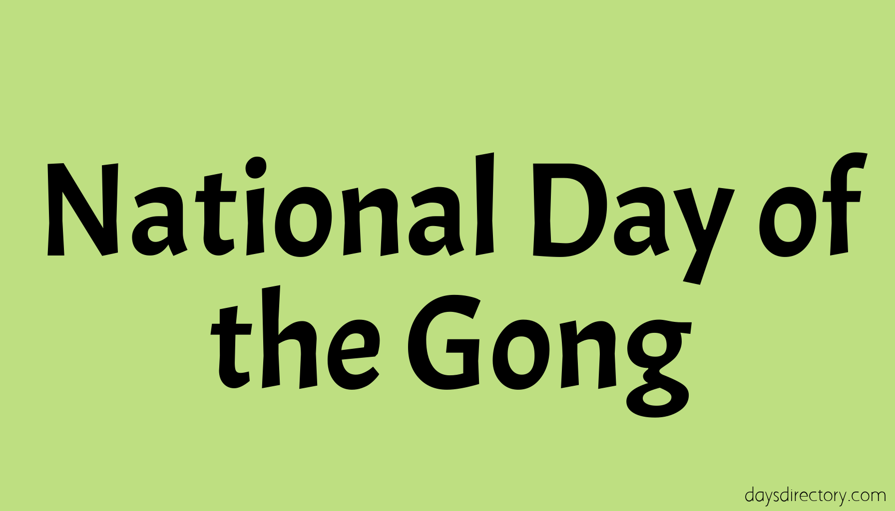 National Day of the Gong