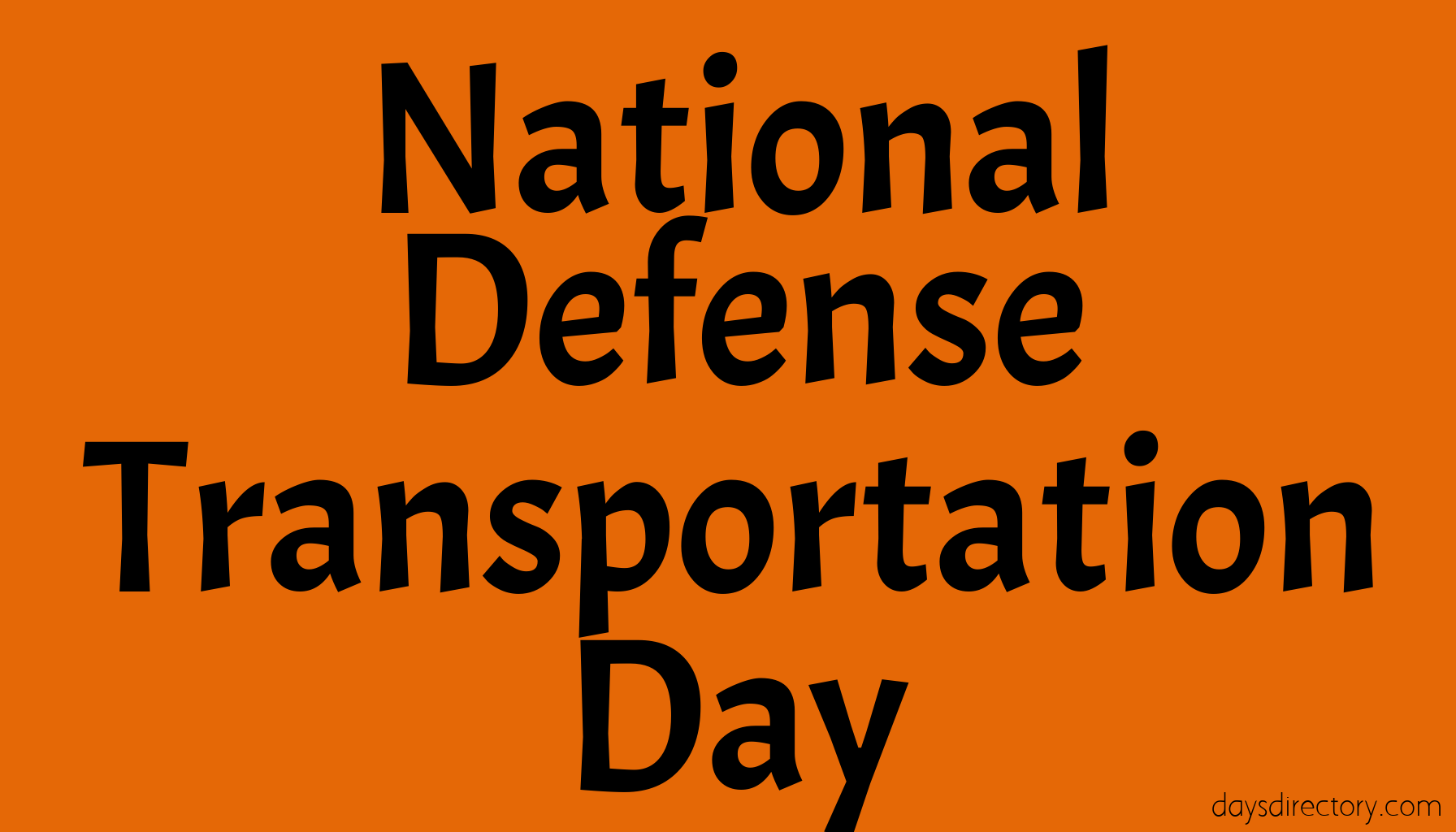 National Defense Transportation Day